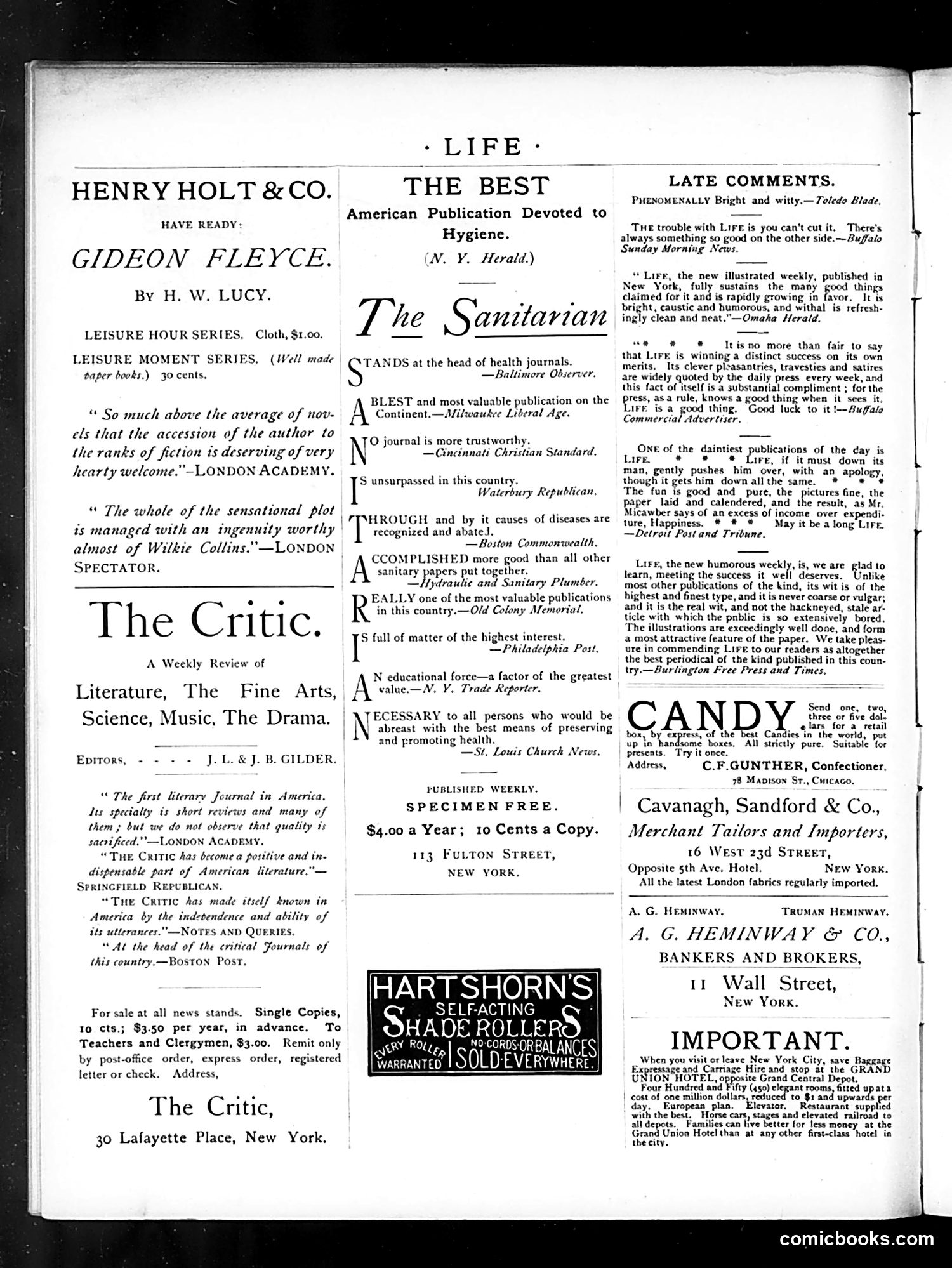 Life — March 29, 1883 — page 2: Life, 1883-03-29