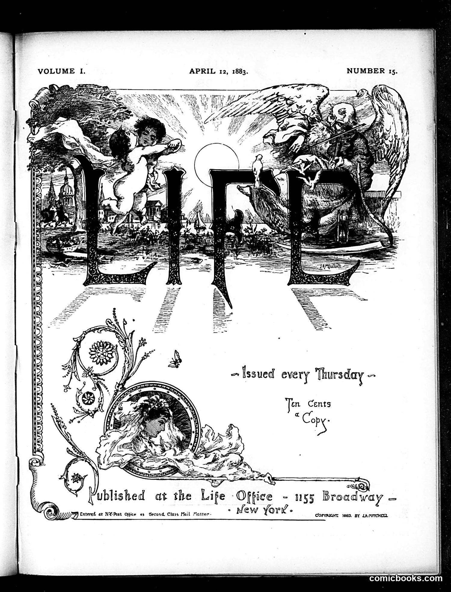 Life — April 12, 1883 — page 1: Life, 1883-04-12