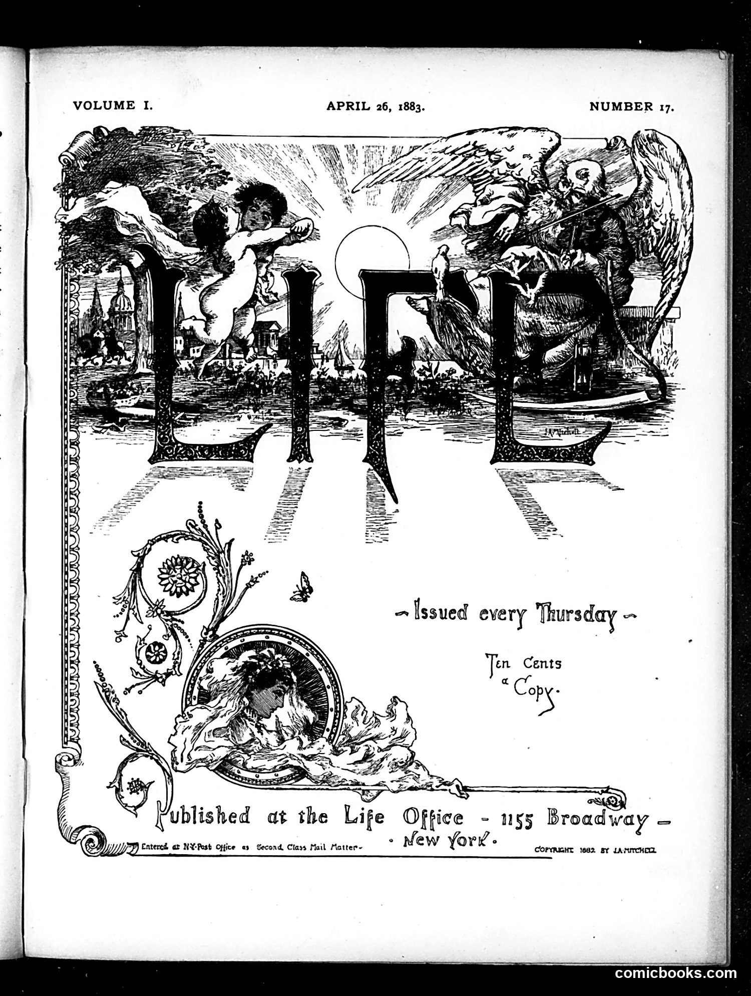 Life — April 26, 1883 — page 1: Life, 1883-04-26