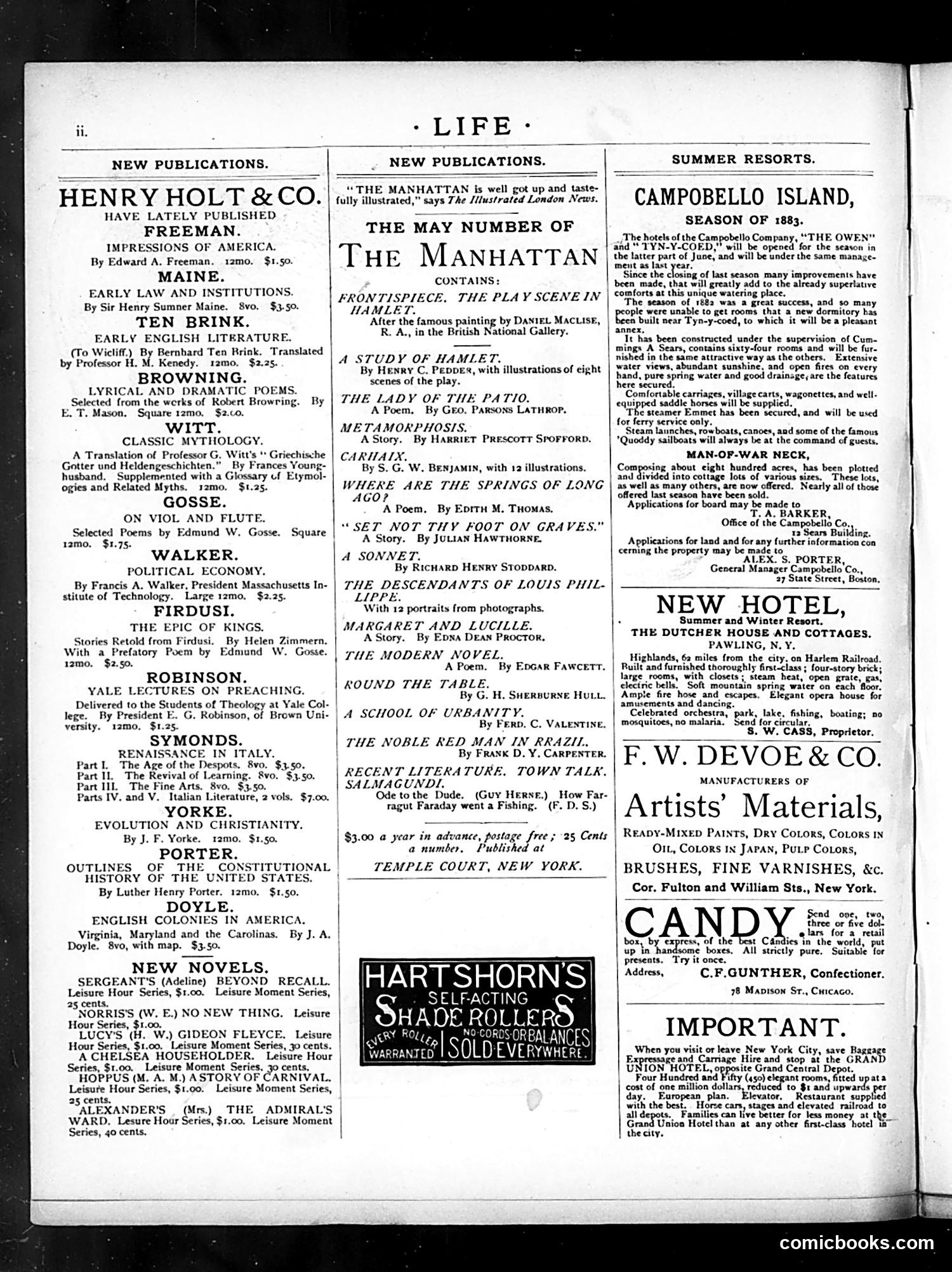 Life — May 10, 1883 — page 2: Life, 1883-05-10