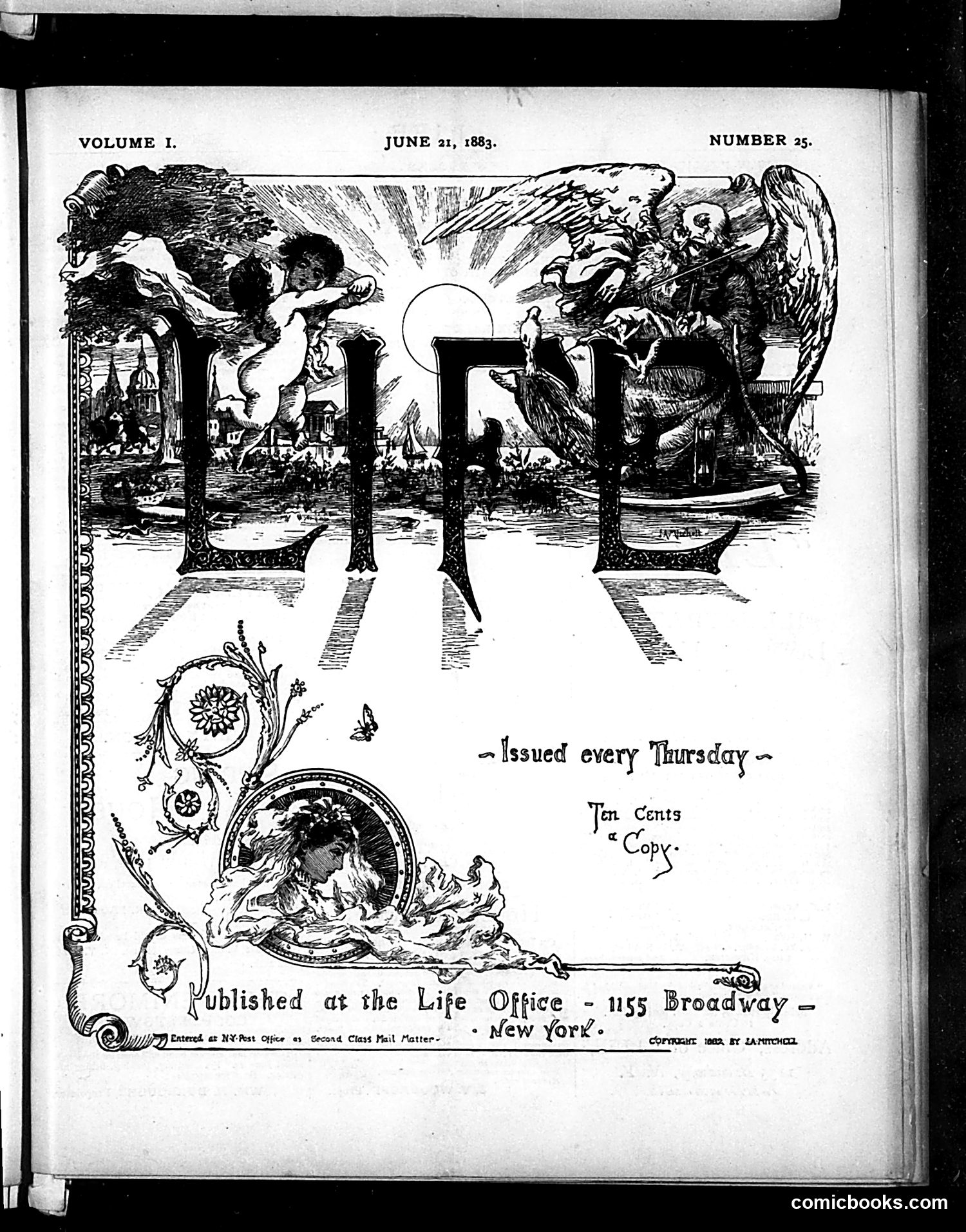 Life — June 21, 1883 — page 1: Life, 1883-06-21