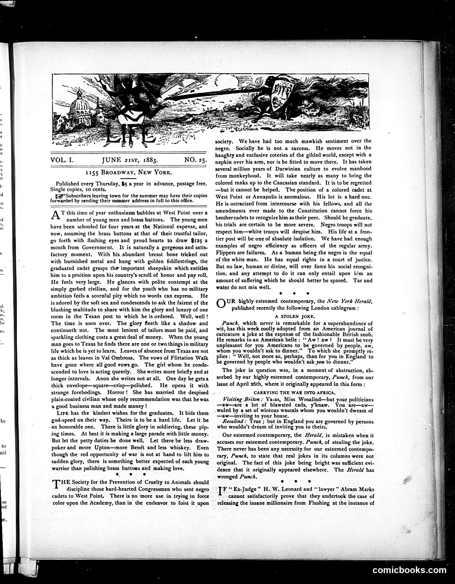 Life — June 21, 1883 — page 3: Life, 1883-06-21