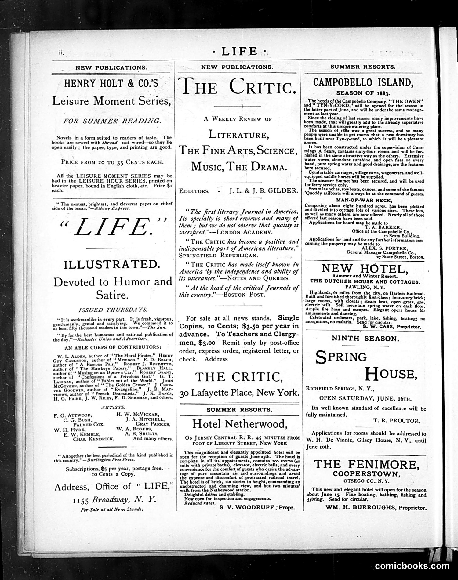 Life — June 28, 1883 — page 2: Life, 1883-06-28