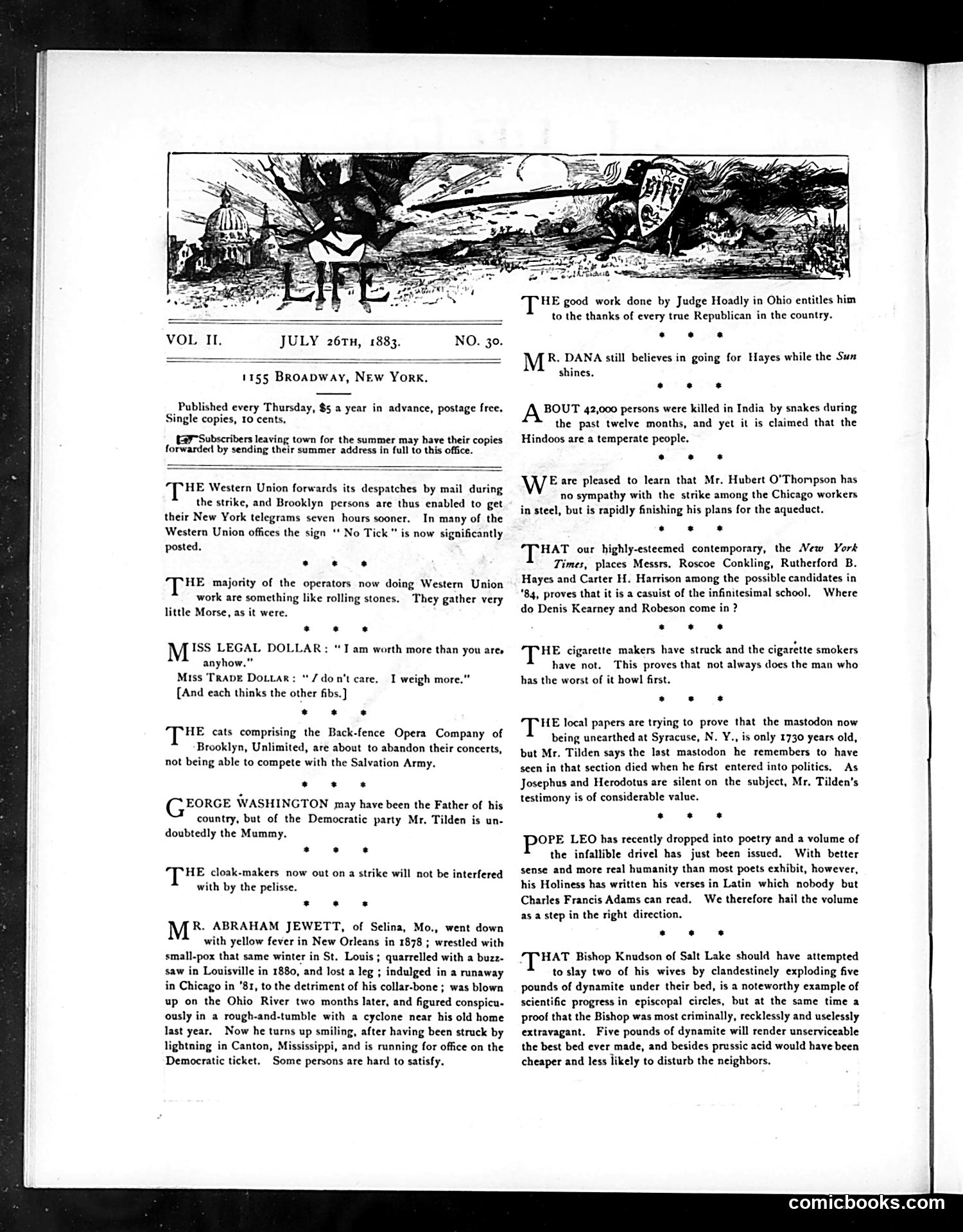 Life — July 26, 1883 — page 4: Life, 1883-07-26