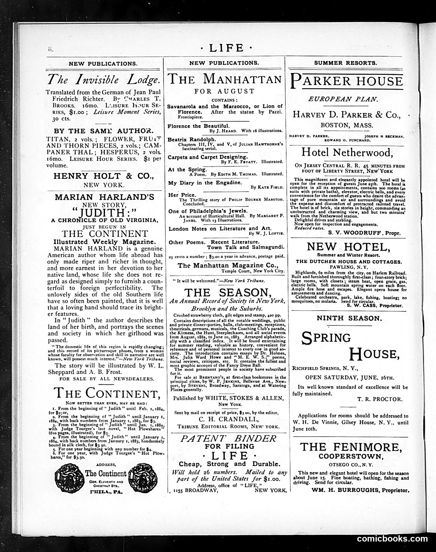 Life — August 2, 1883 — page 2: Life, 1883-08-02