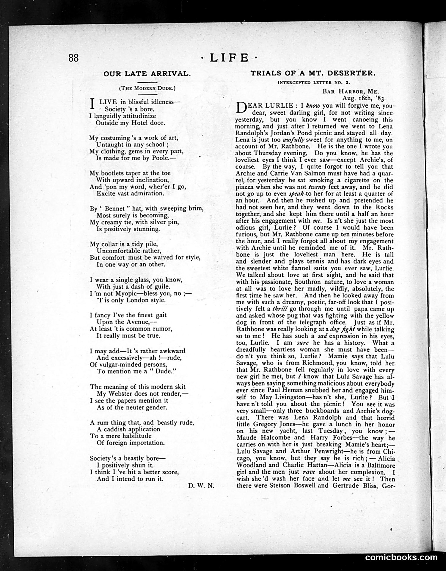 Life — August 23, 1883 — page 6: Life, 1883-08-23