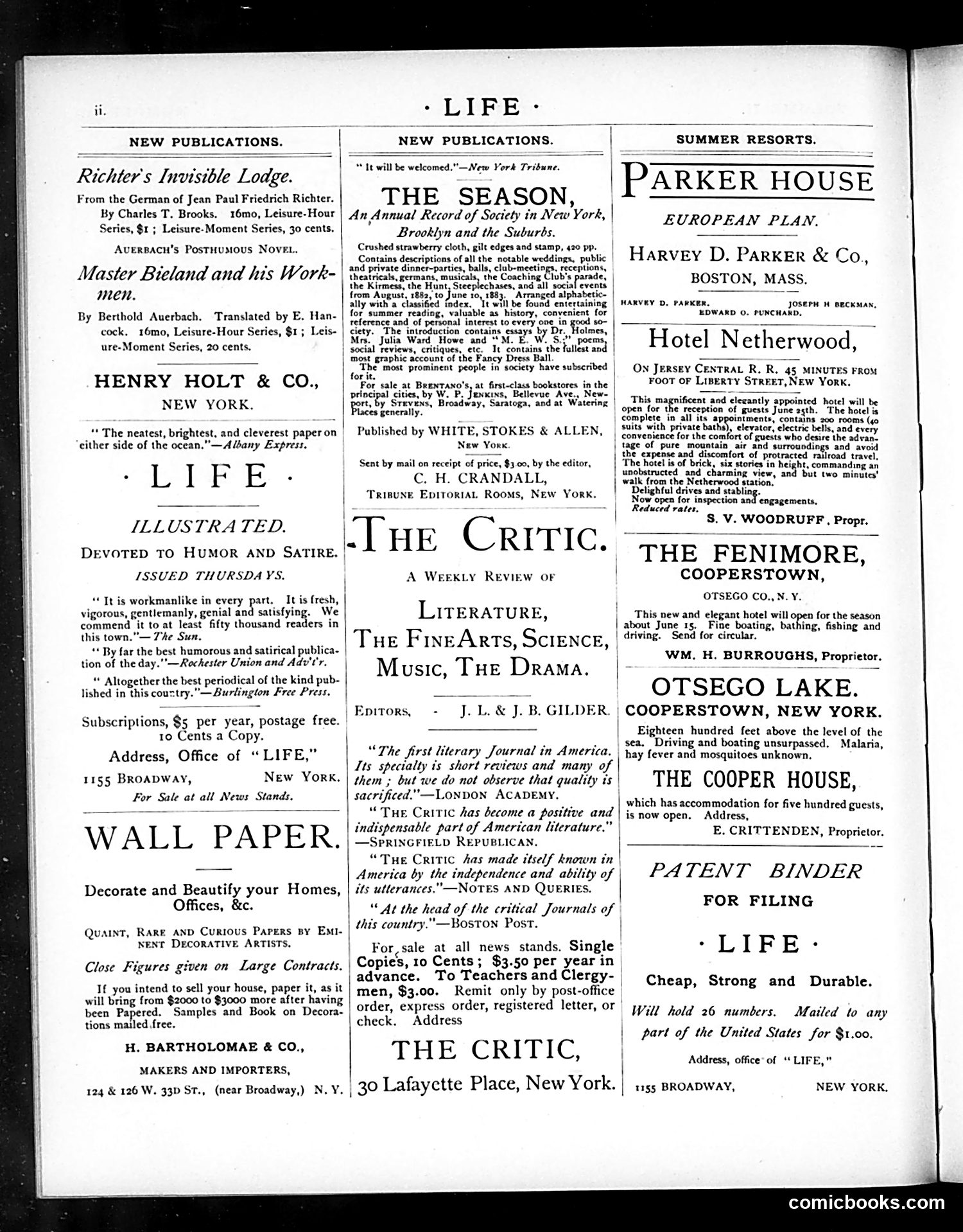 Life — August 30, 1883 — page 2: Life, 1883-08-30