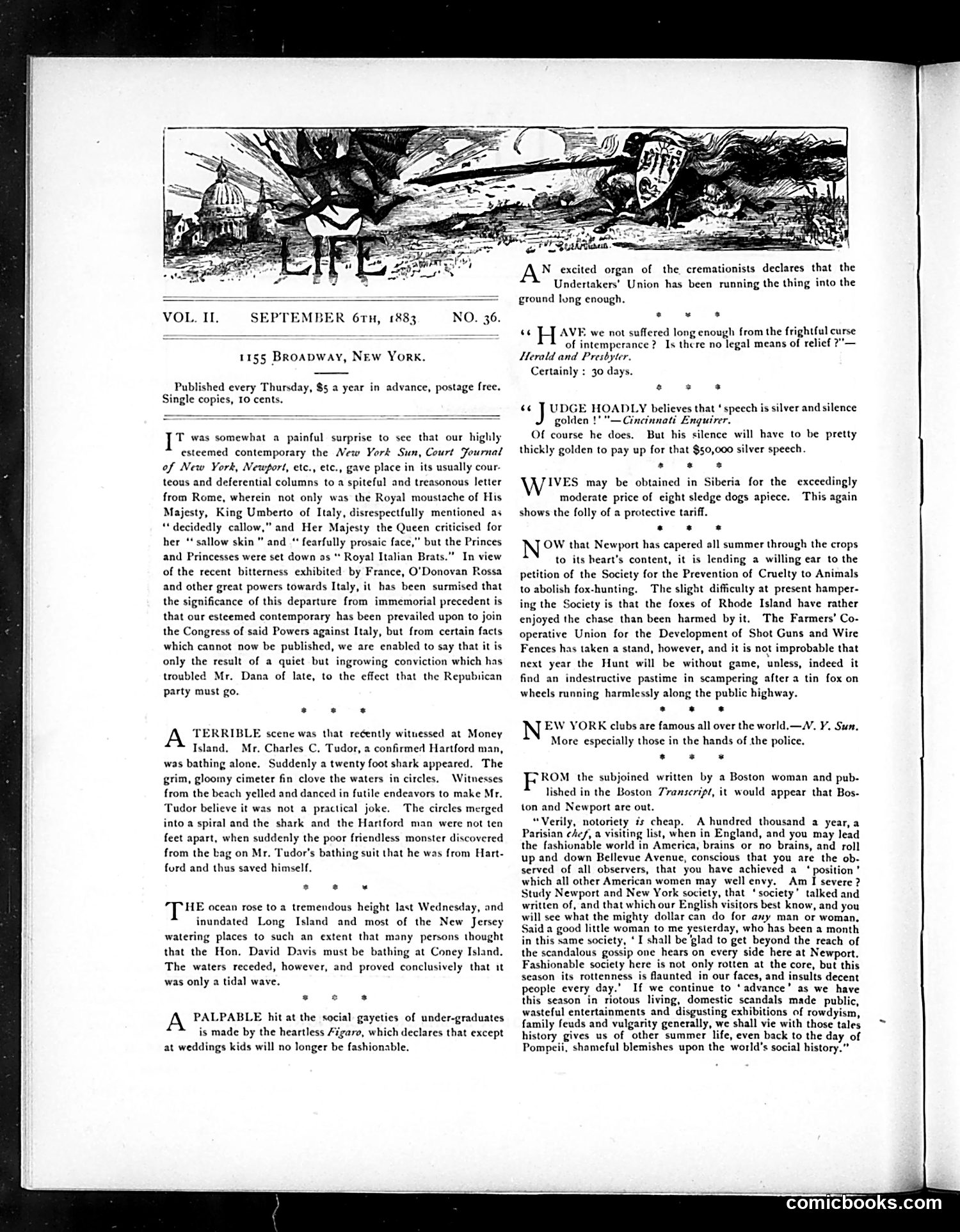 Life — September 6, 1883 — page 4: Life, 1883-09-06