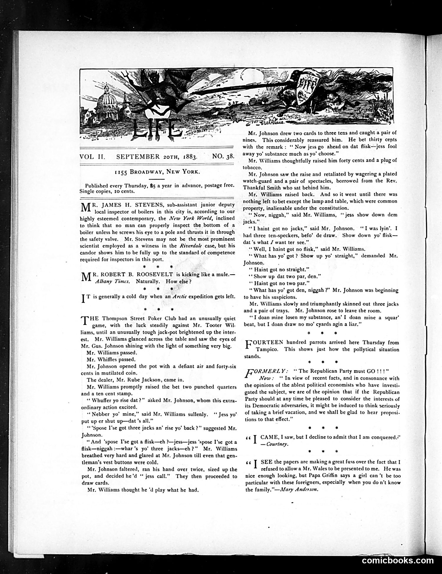 Life — September 20, 1883 — page 4: Life, 1883-09-20