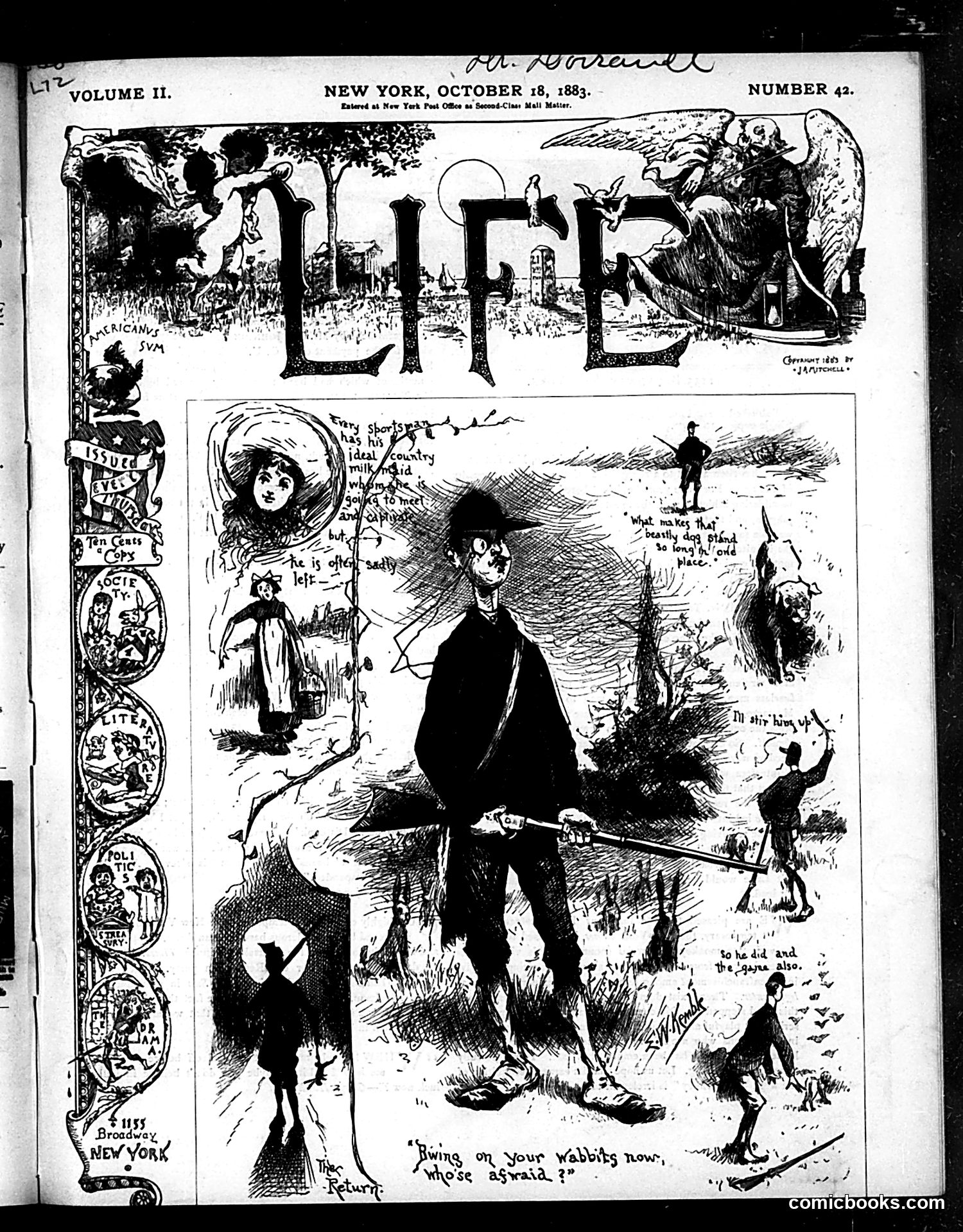 Life — October 18, 1883 — page 1: Life, 1883-10-18