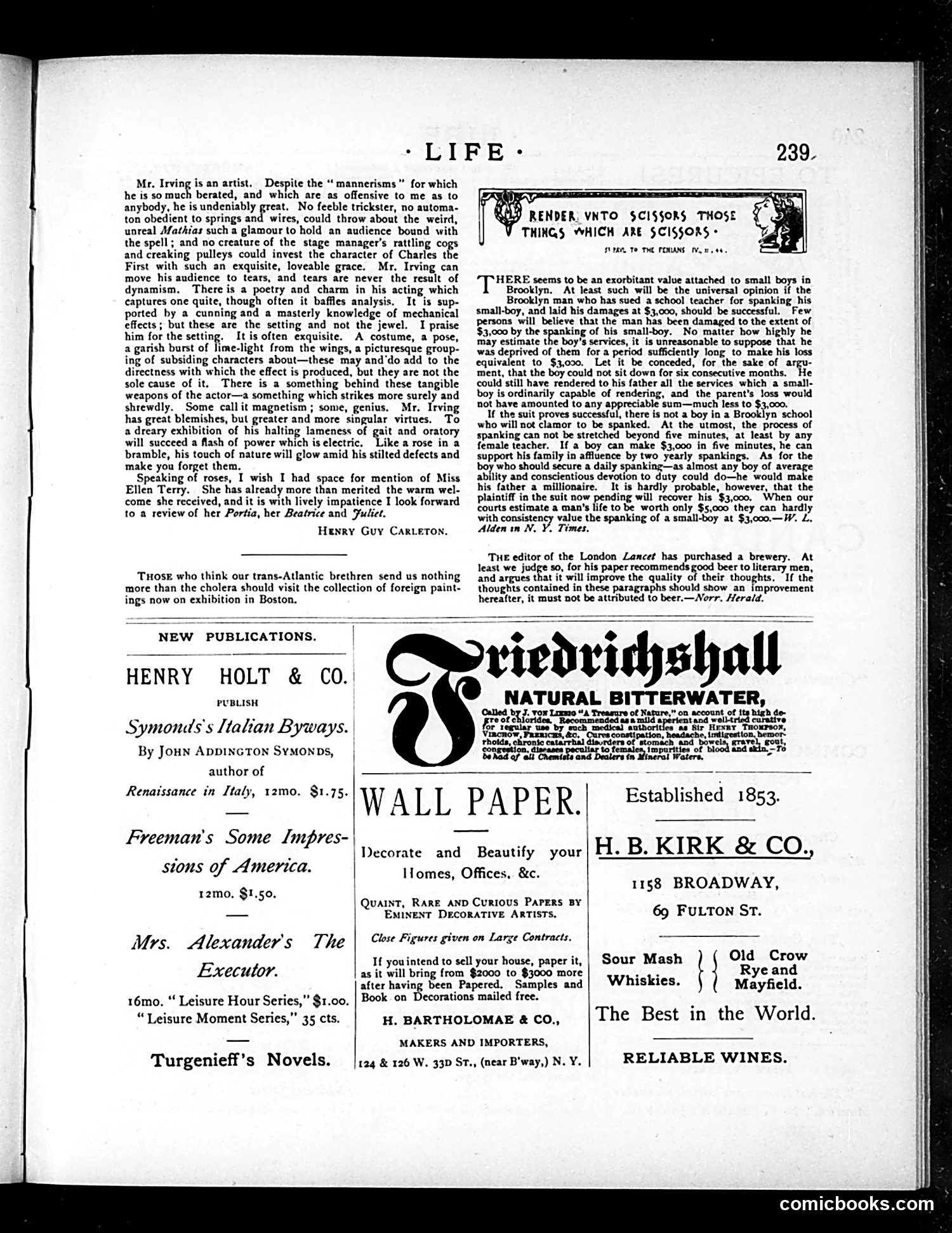Life — November 8, 1883 — page 13: Life, 1883-11-08