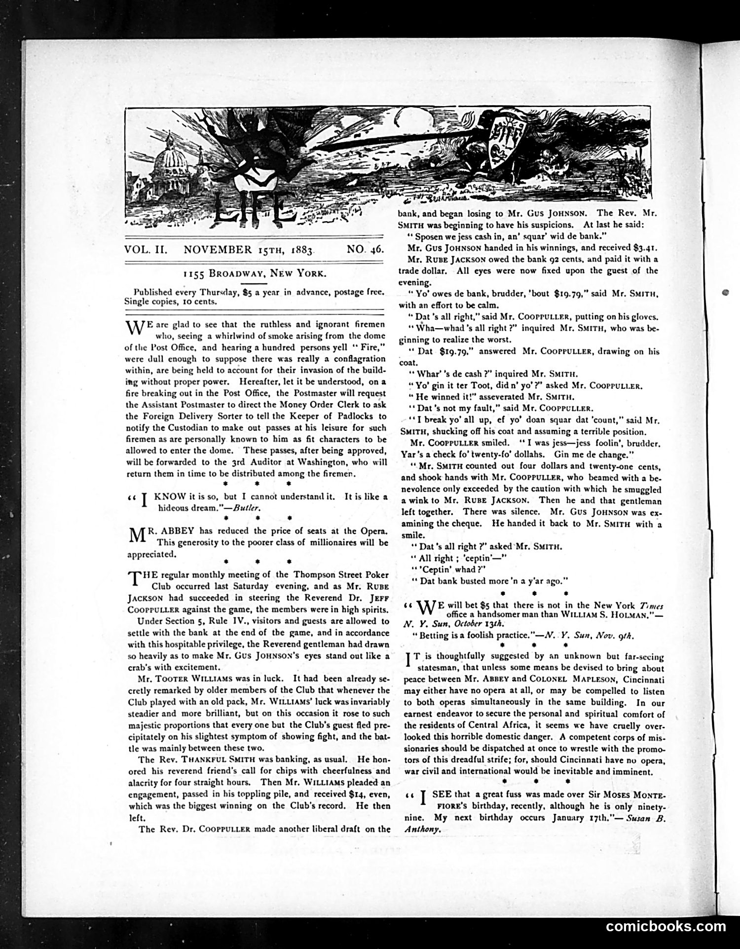 Life — November 15, 1883 — page 2: Life, 1883-11-15