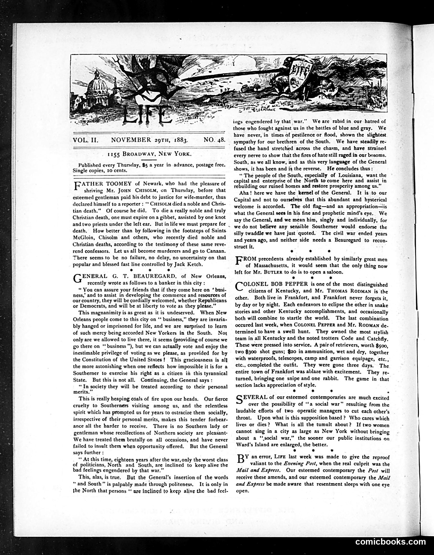 Life — November 29, 1883 — page 2: Life, 1883-11-29