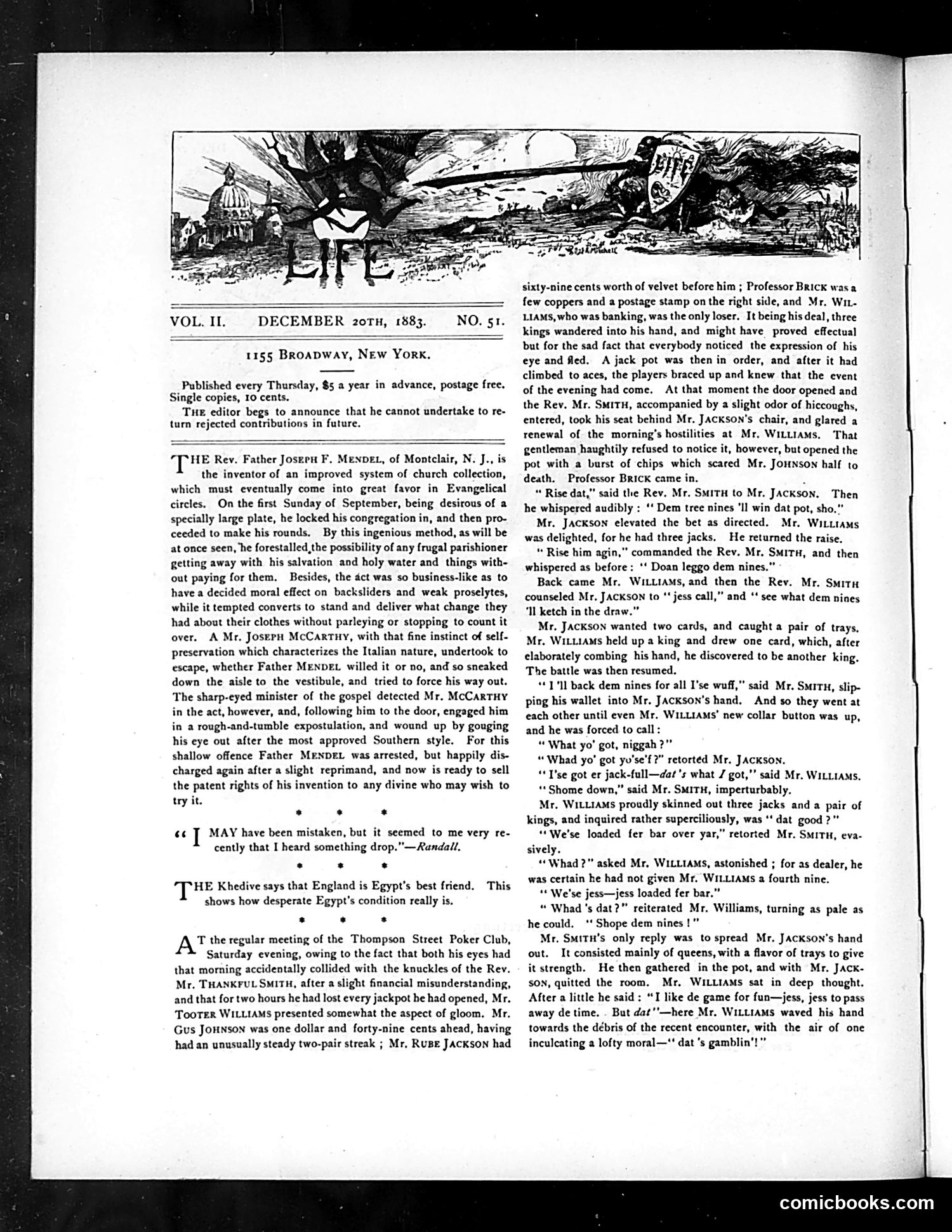 Life — December 20, 1883 — page 4: Life, 1883-12-20