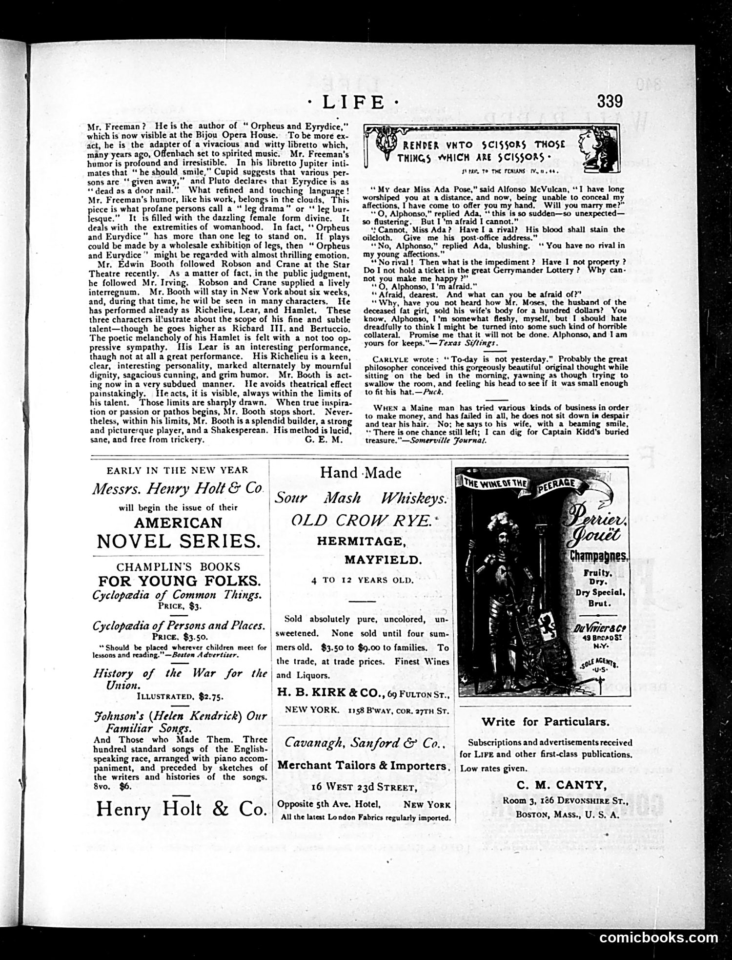 Life — December 27, 1883 — page 13: Life, 1883-12-27