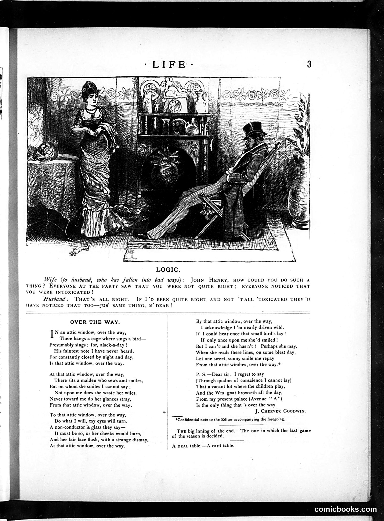 Life — January 3, 1884 — page 3: Life, 1884-01-03