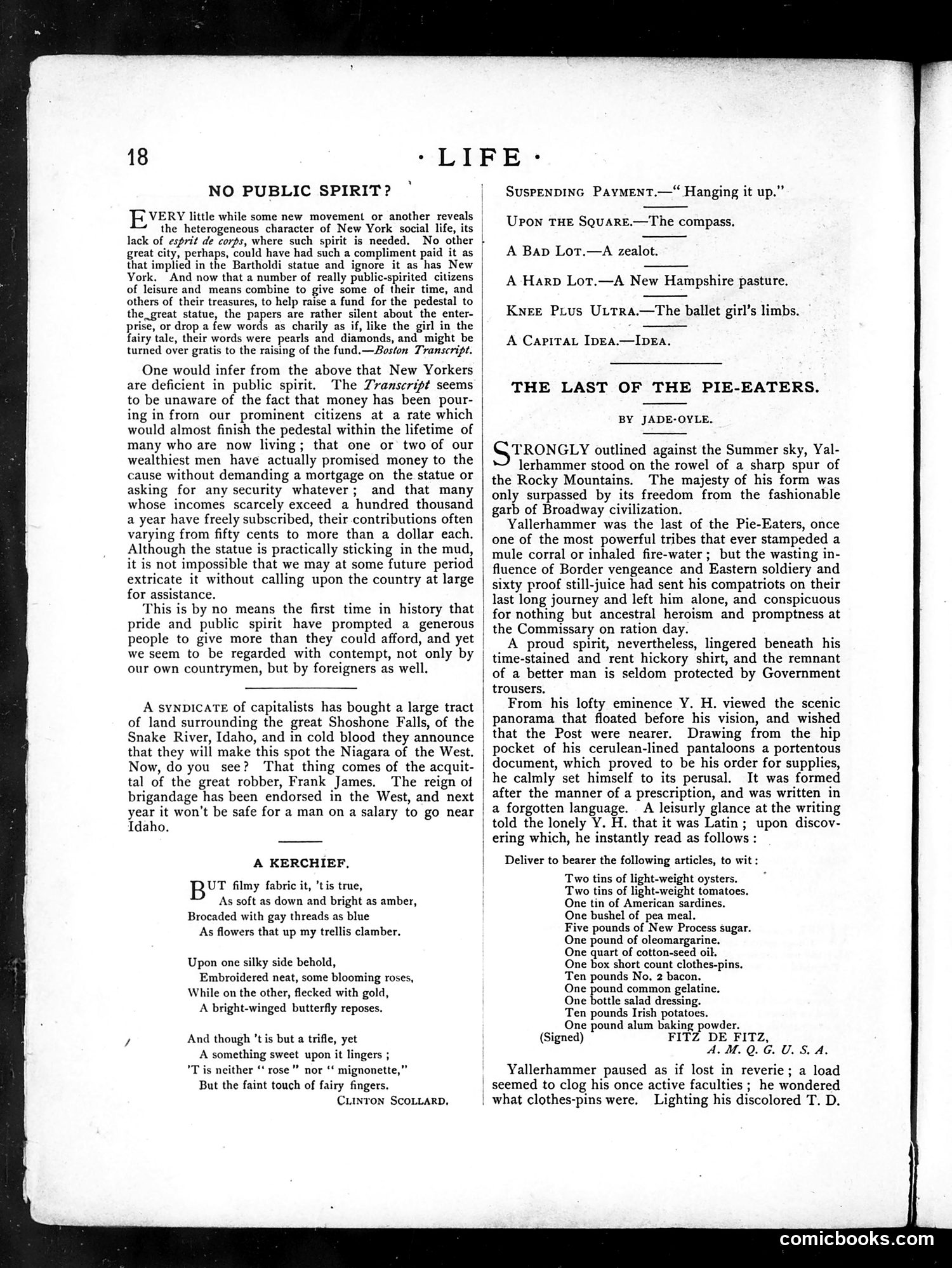 Life — January 10, 1884 — page 4: Life, 1884-01-10