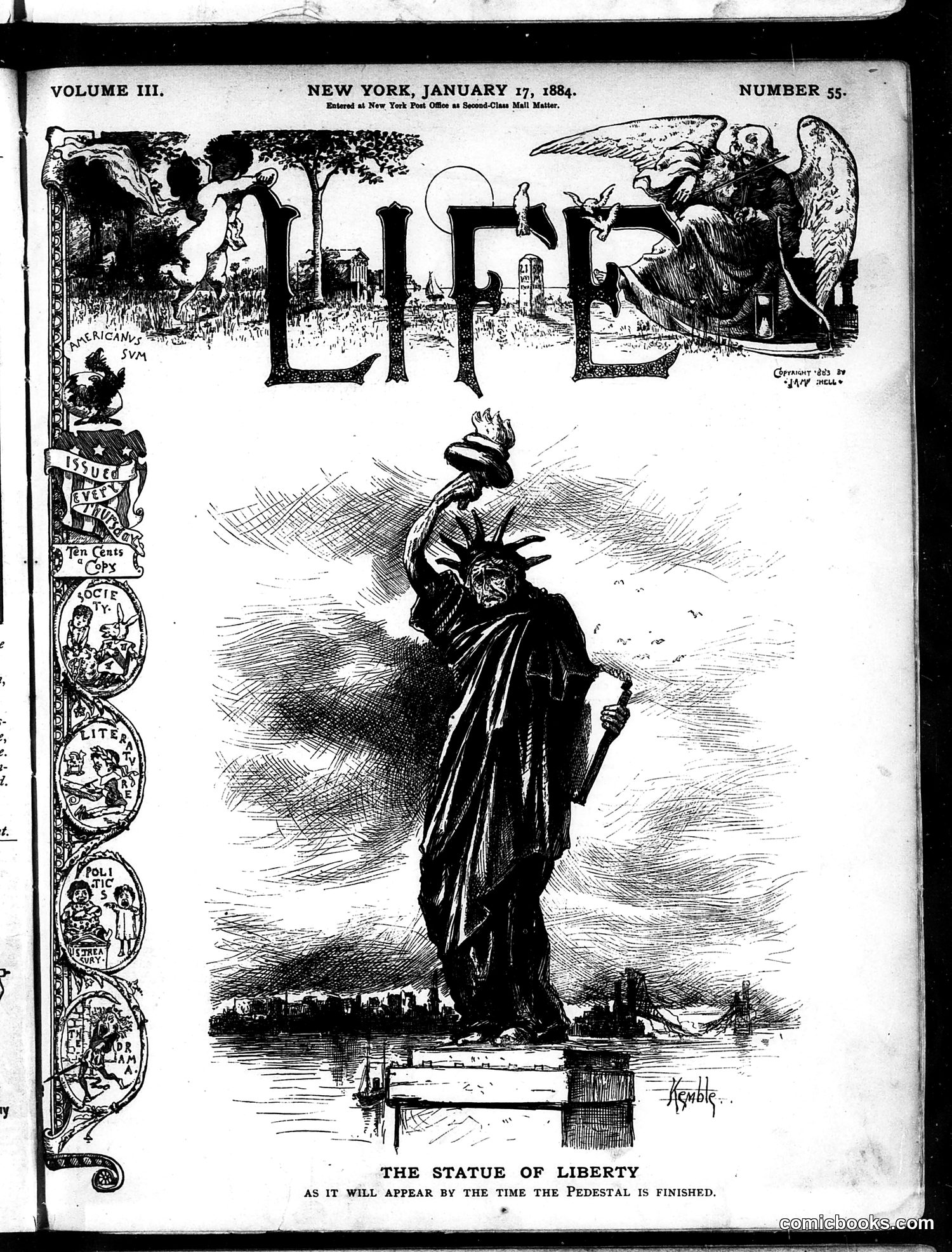 Life — January 17, 1884 — page 1: Life, 1884-01-17