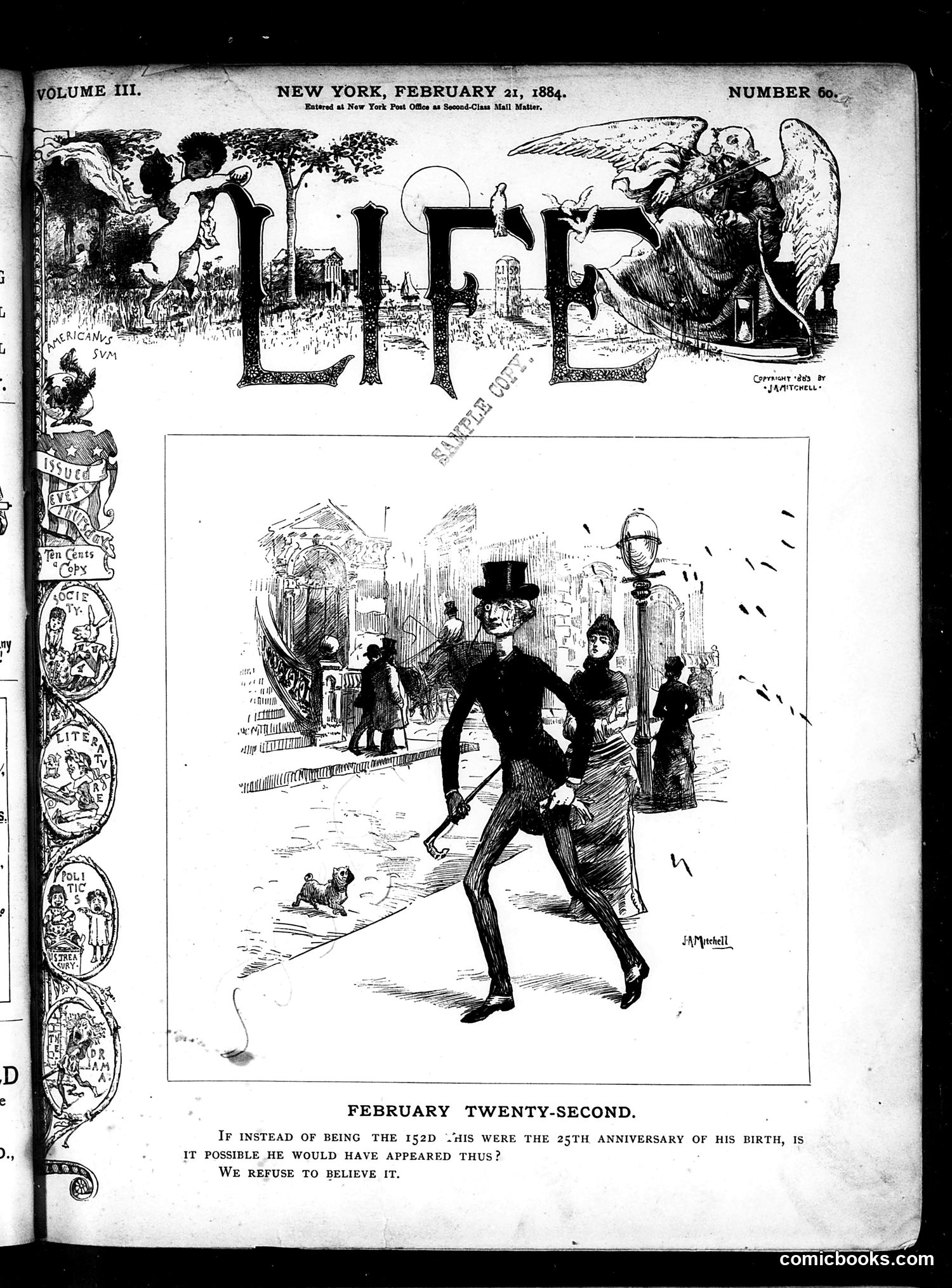 Life — February 21, 1884 — page 1: Life, 1884-02-21