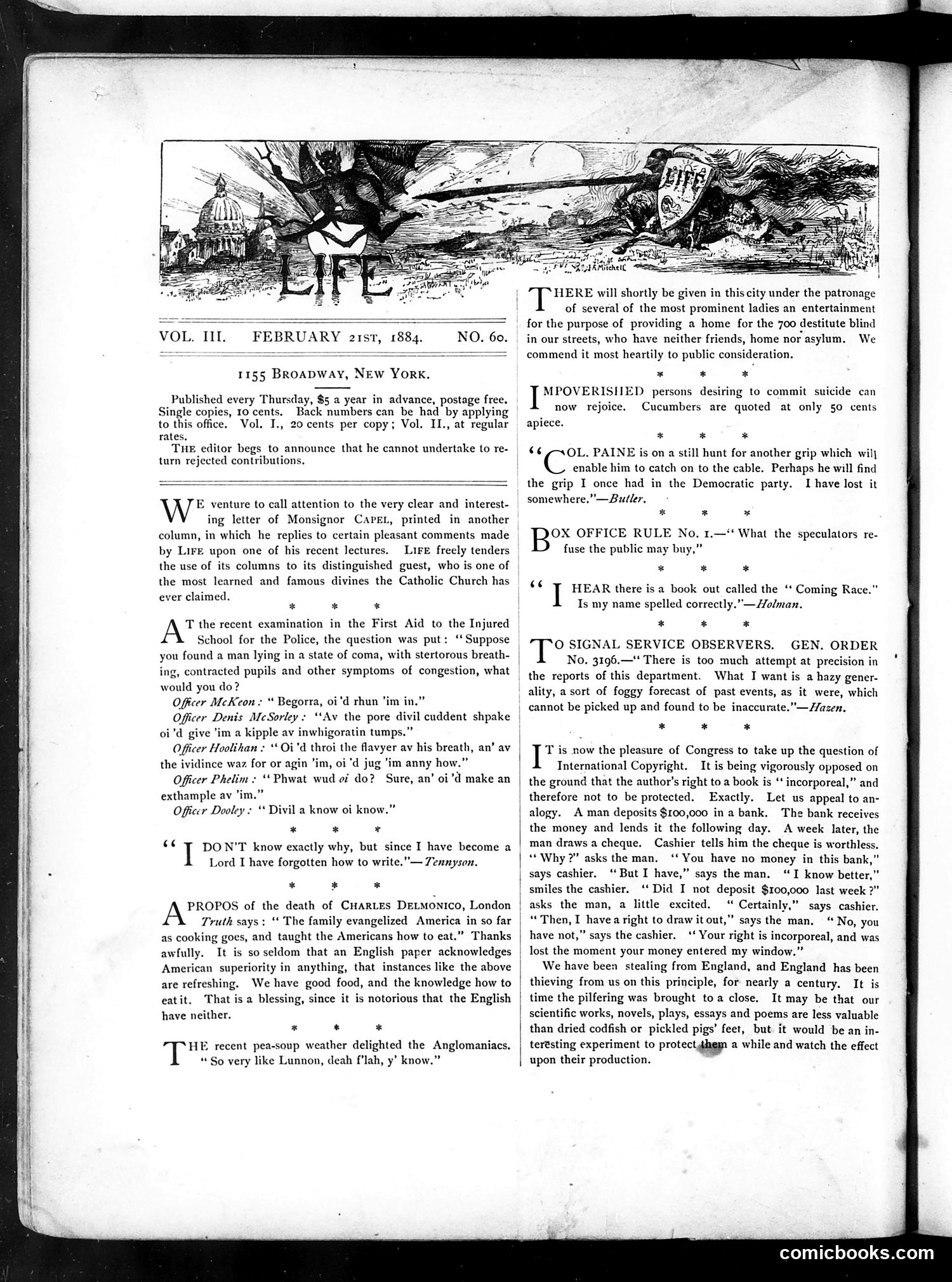 Life — February 21, 1884 — page 2: Life, 1884-02-21