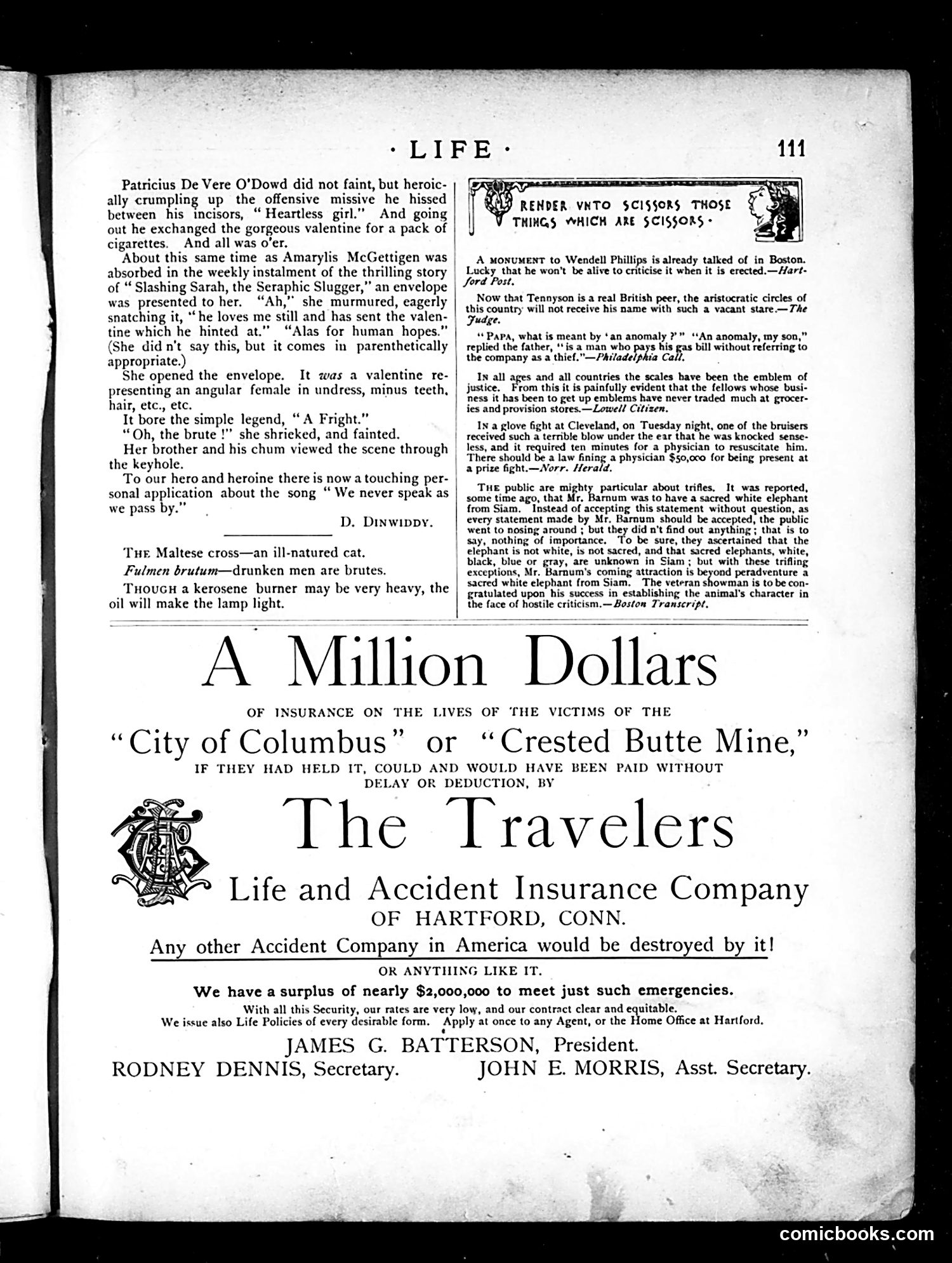 Life — February 21, 1884 — page 13: Life, 1884-02-21