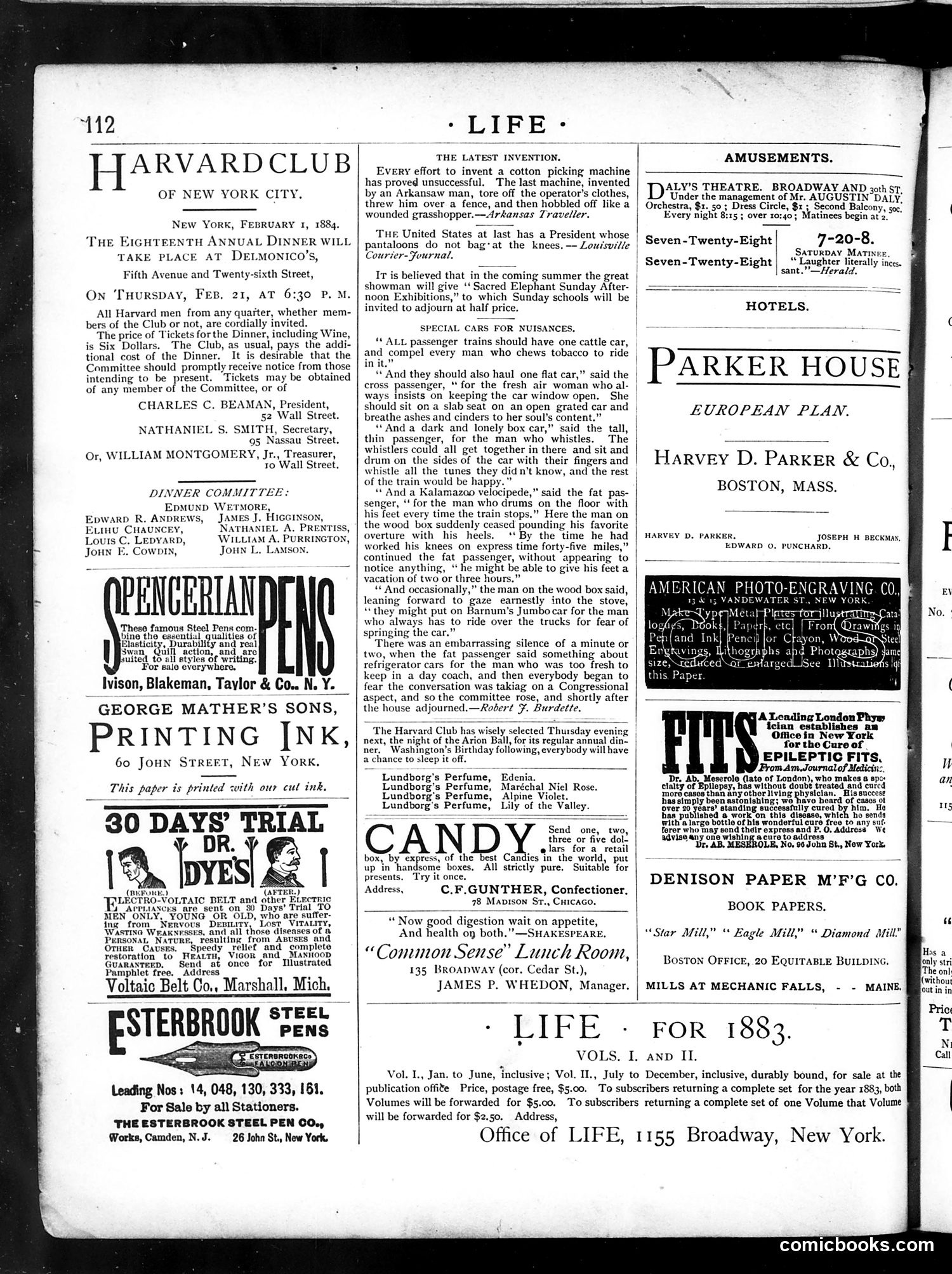Life — February 21, 1884 — page 14: Life, 1884-02-21