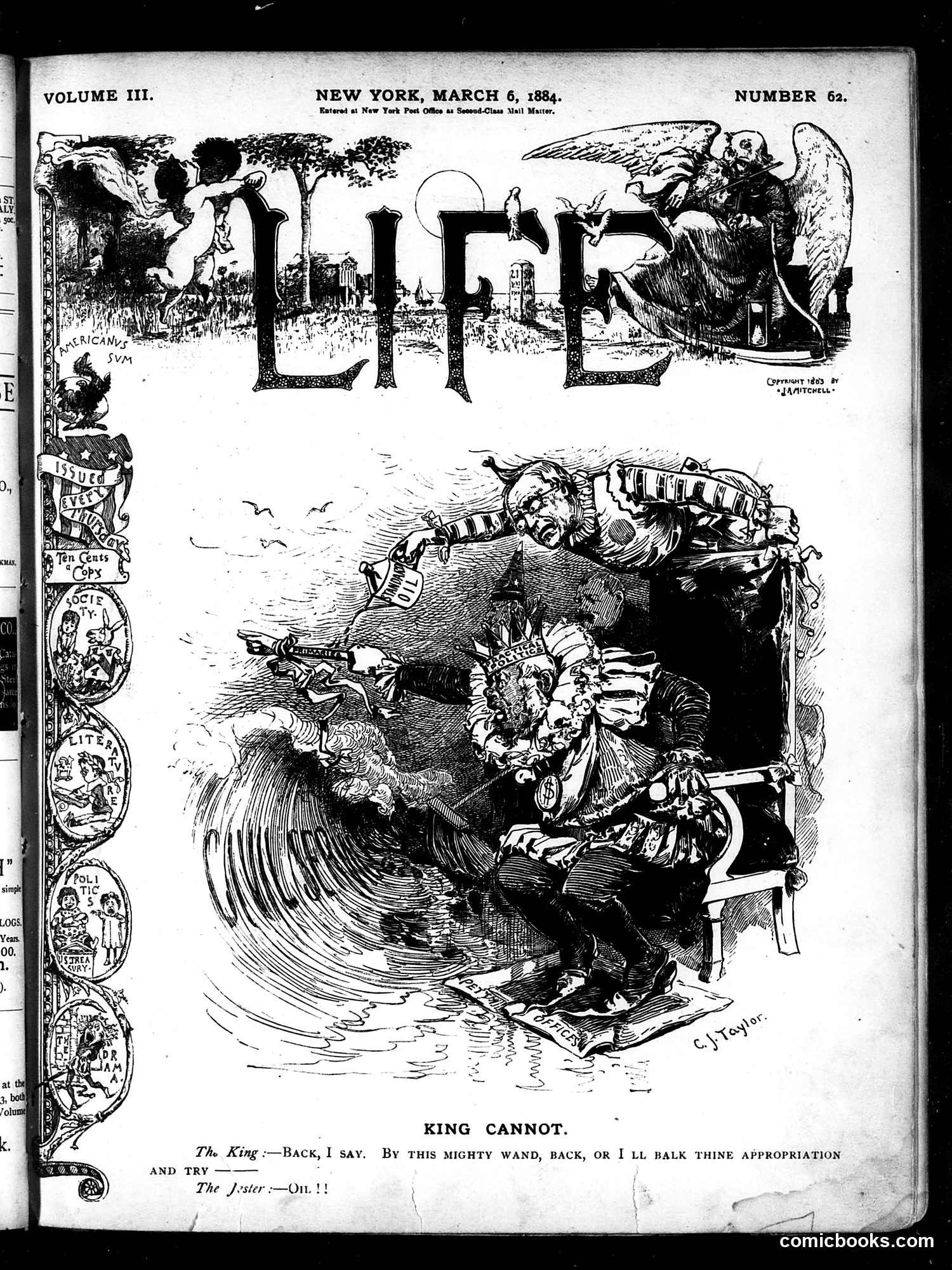 Life — March 6, 1884 — page 1: Life, 1884-03-06