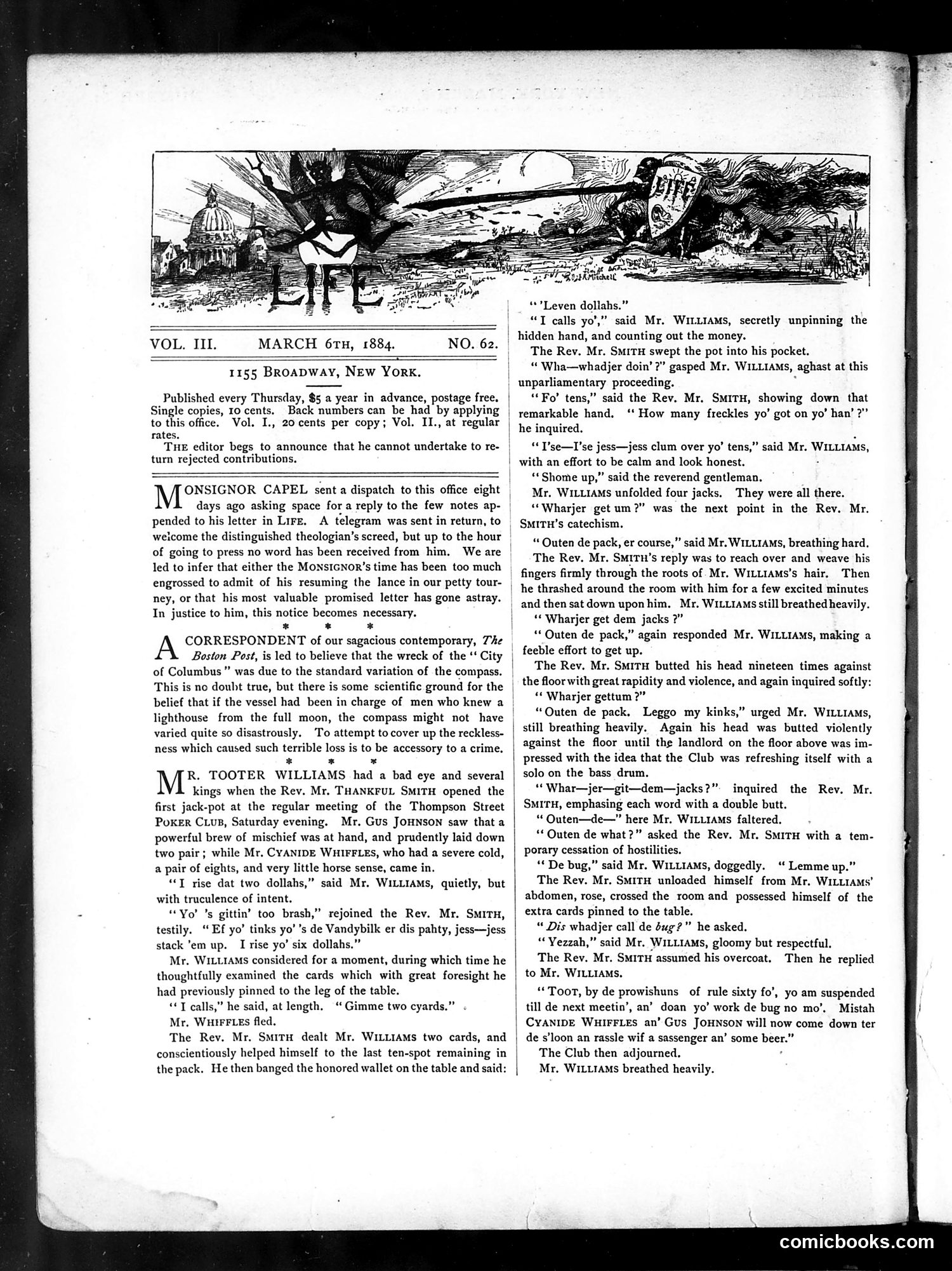 Life — March 6, 1884 — page 2: Life, 1884-03-06