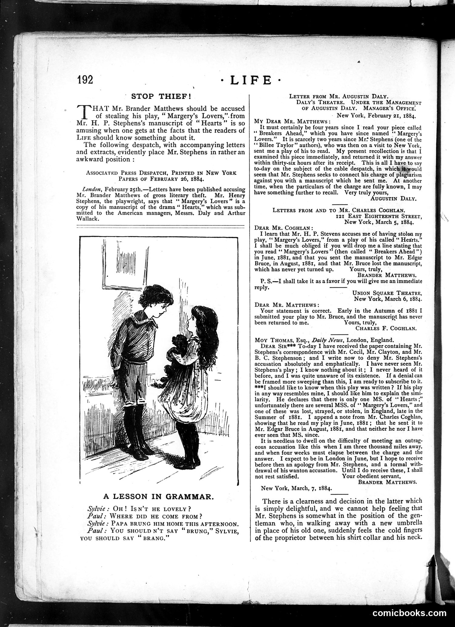 Life — April 3, 1884 — page 10: Life, 1884-04-03
