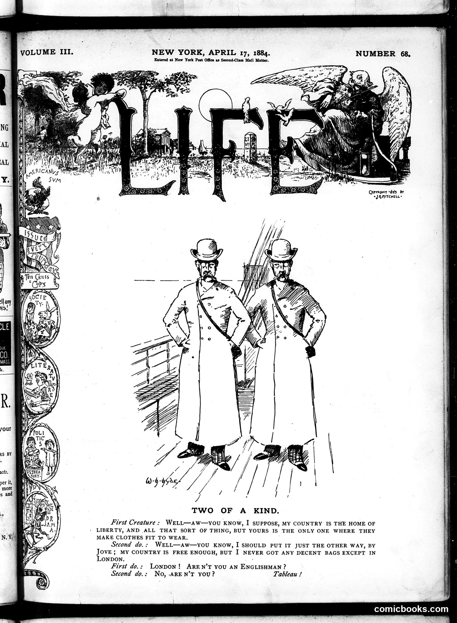 Life — April 17, 1884 — page 1: Life, 1884-04-17