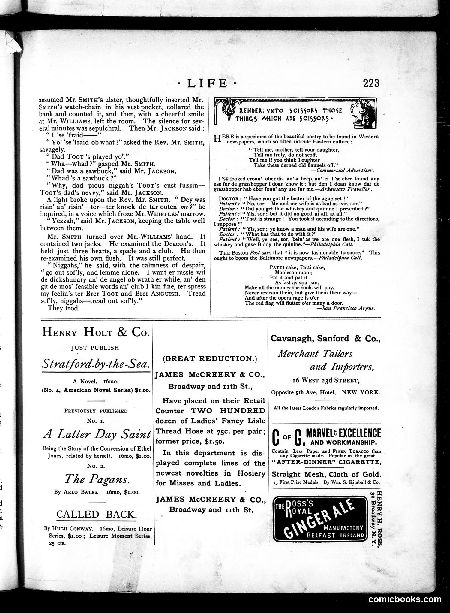 Life — April 17, 1884 — page 13: Life, 1884-04-17