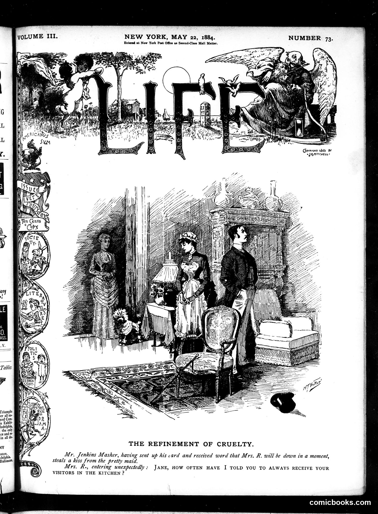 Life — May 22, 1884 — page 1: Life, 1884-05-22