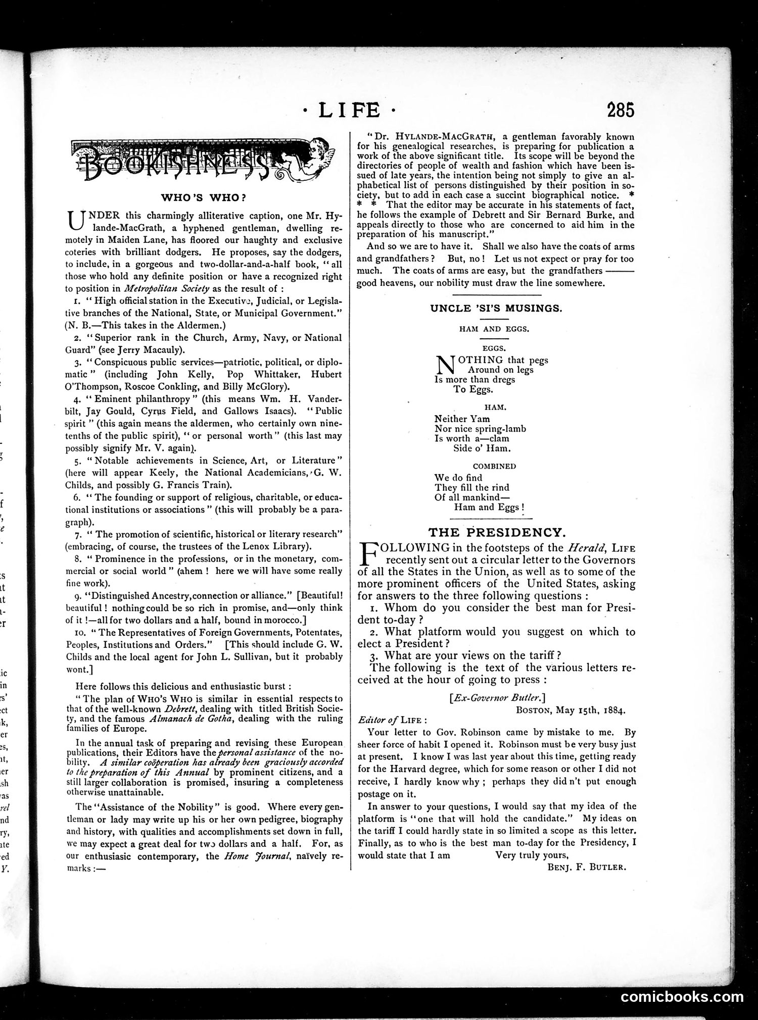 Life — May 22, 1884 — page 5: Life, 1884-05-22