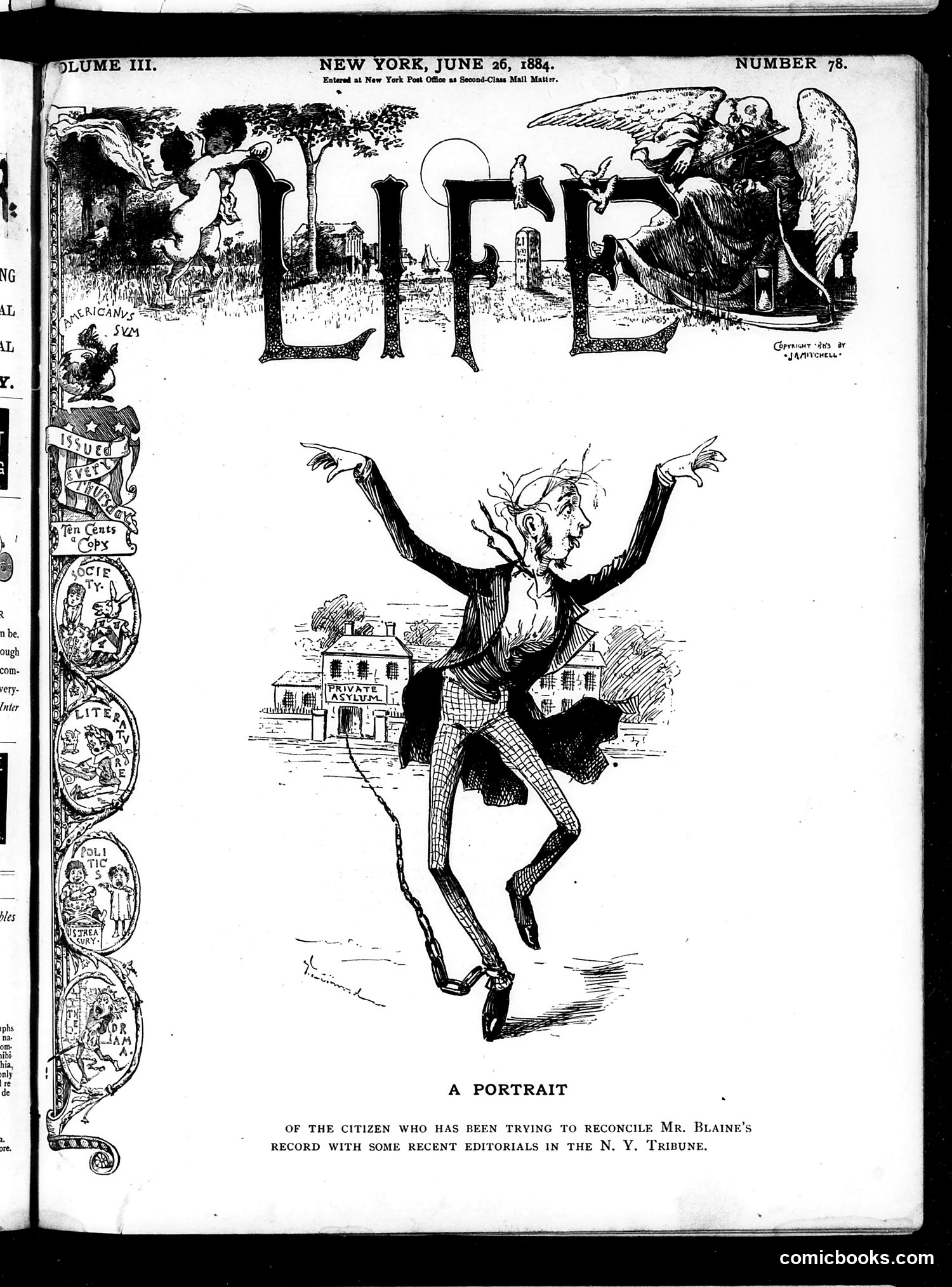 Life — June 26, 1884 — page 1: Life, 1884-06-26
