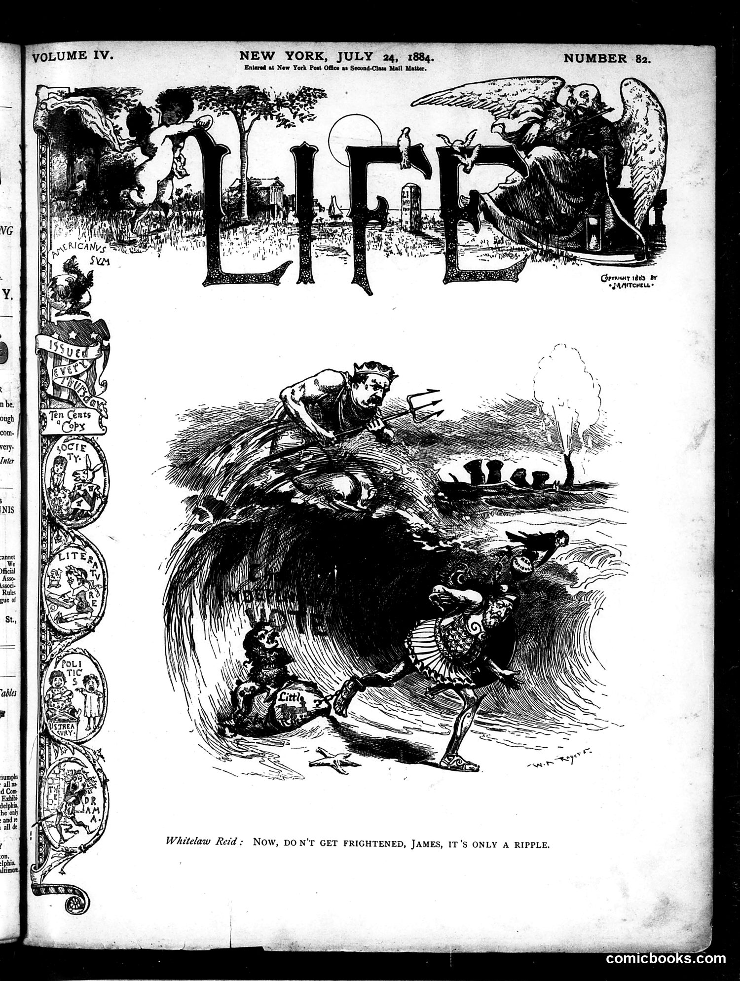 Life — July 24, 1884 — page 1: Life, 1884-07-24