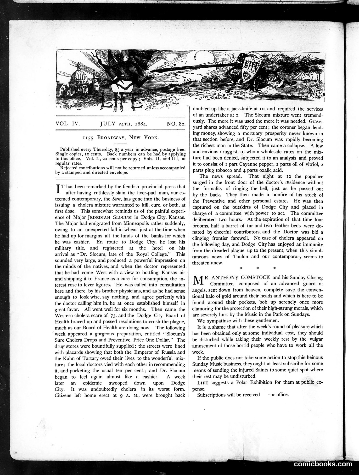 Life — July 24, 1884 — page 2: Life, 1884-07-24