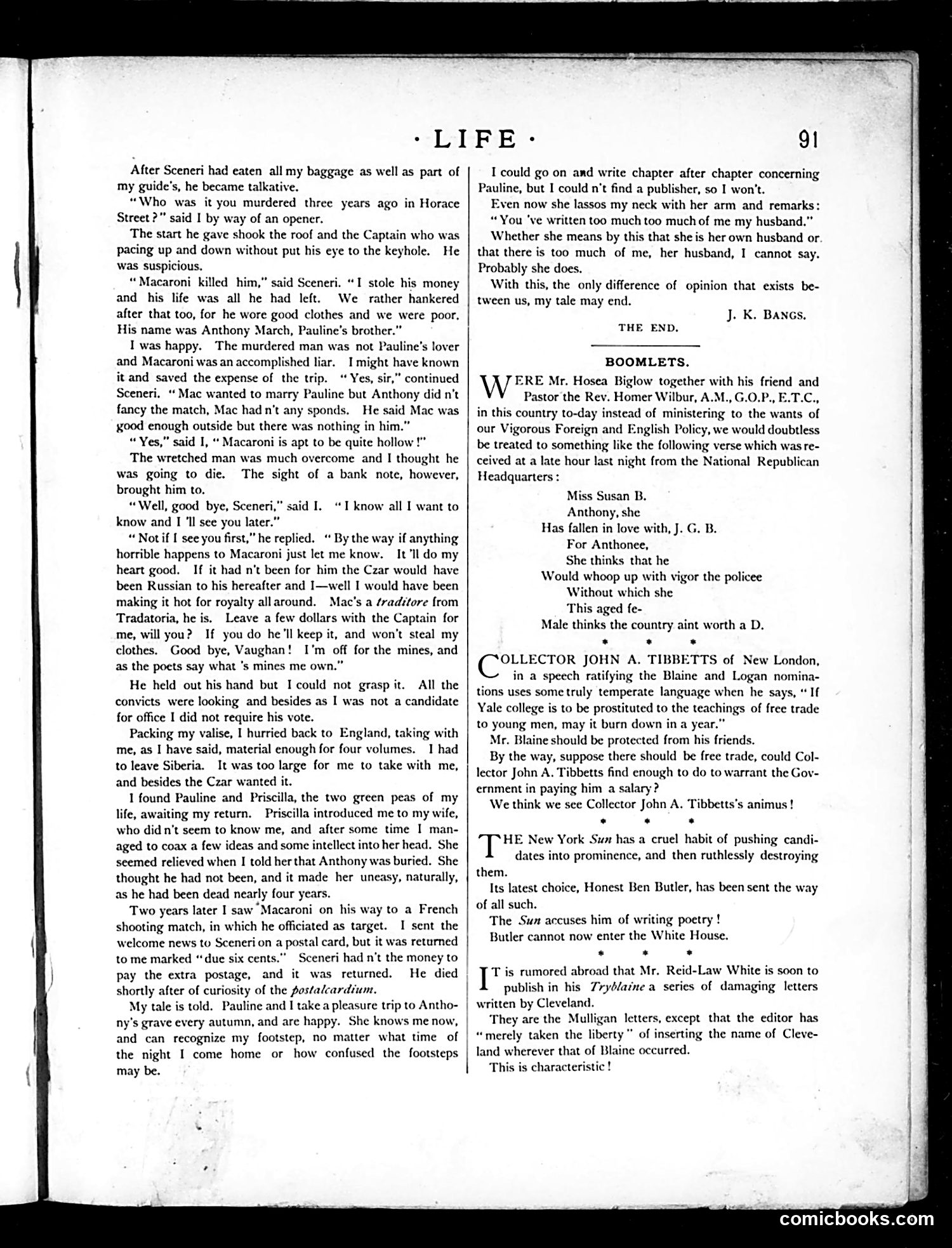 Life — August 14, 1884 — page 7: Life, 1884-08-14