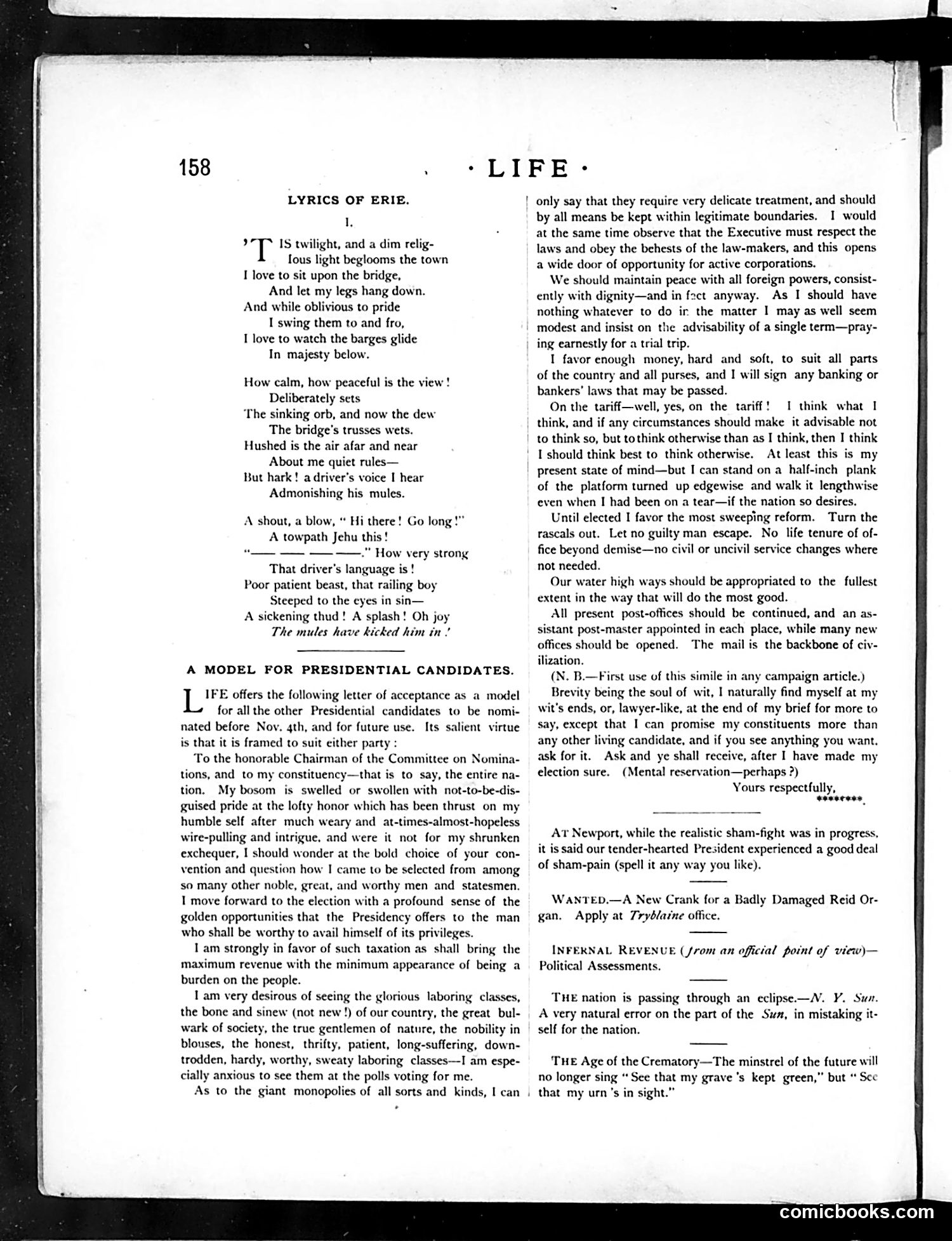 Life — September 18, 1884 — page 4: Life, 1884-09-18