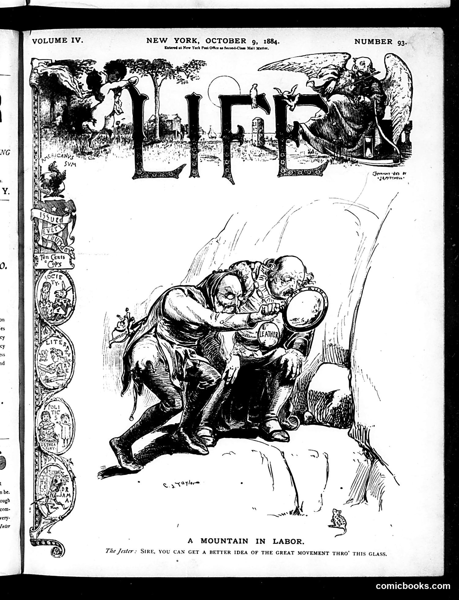 Life — October 9, 1884 — page 1: Life, 1884-10-09
