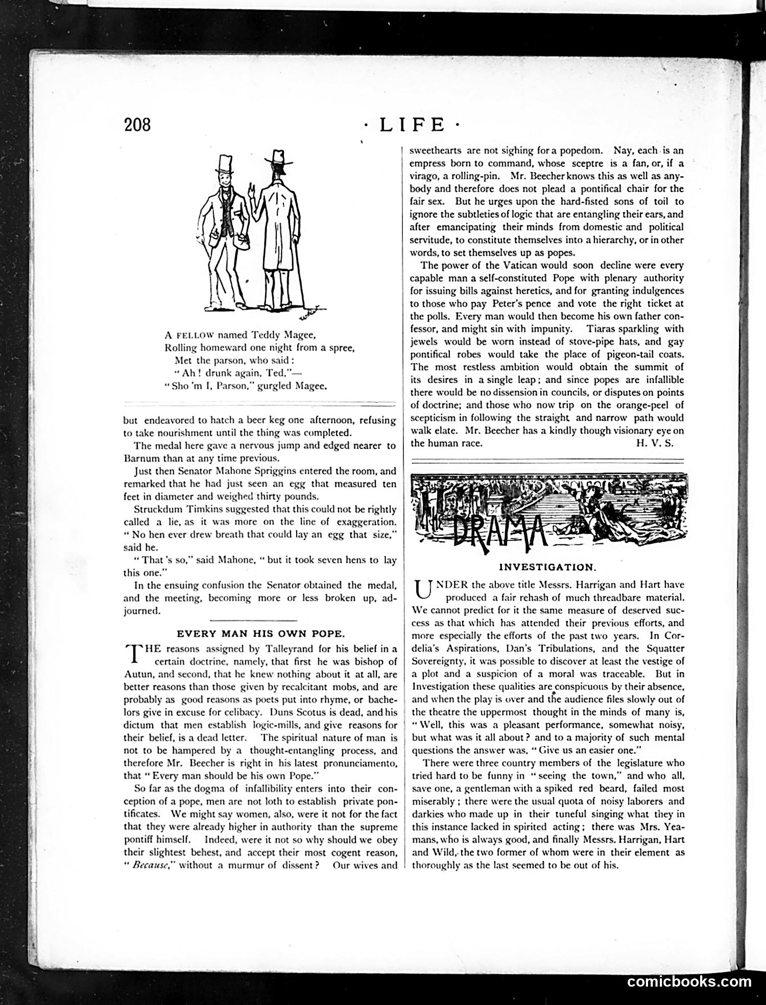 Life — October 9, 1884 — page 12: Life, 1884-10-09