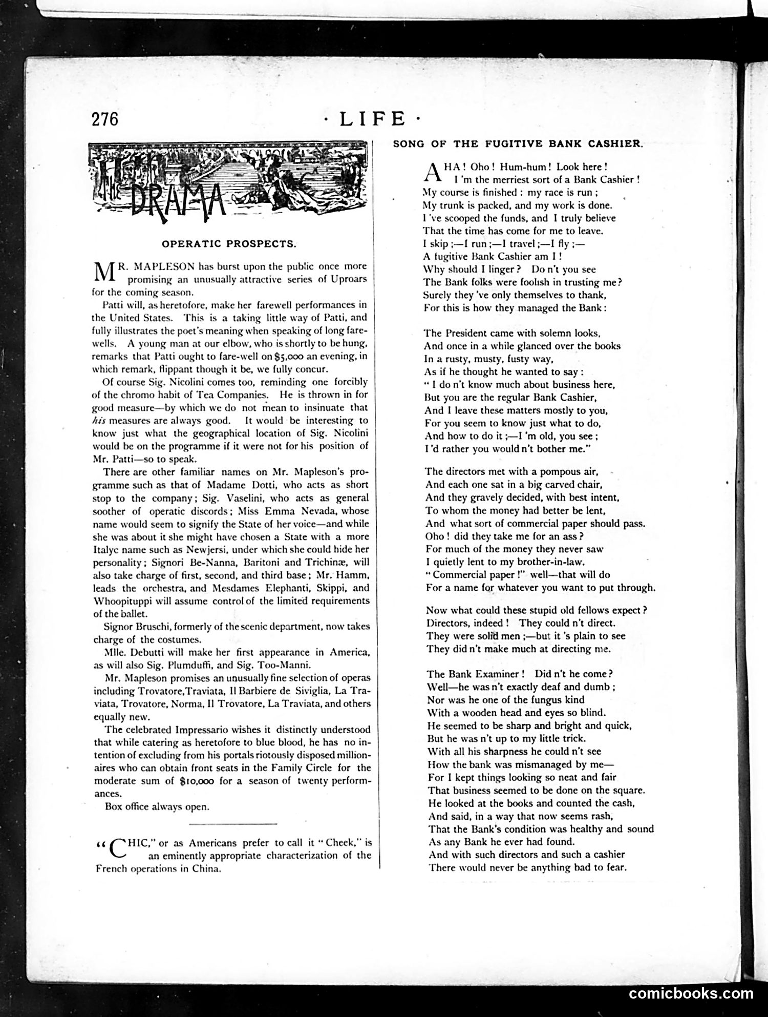 Life — November 13, 1884 — page 10: Life, 1884-11-13