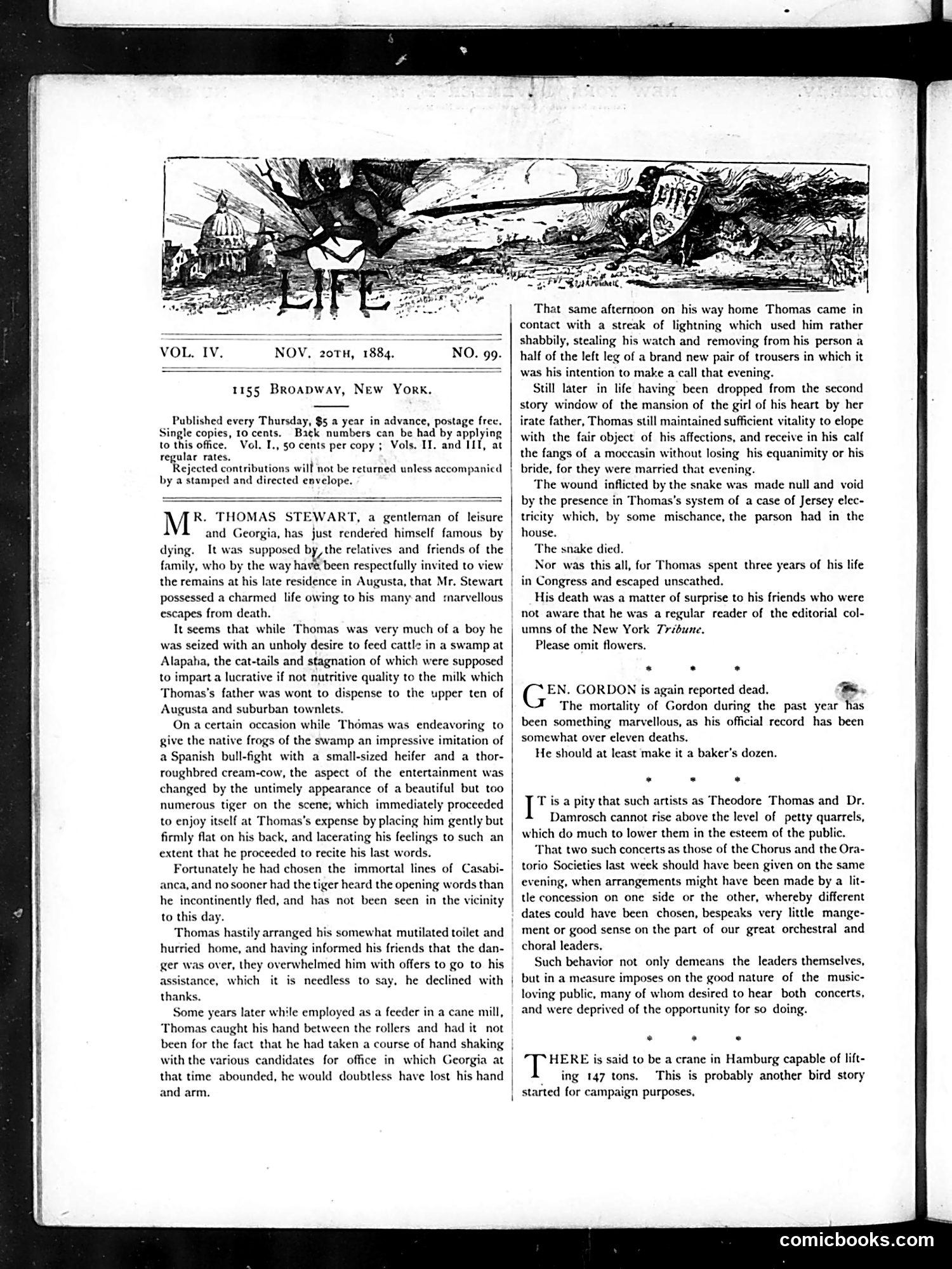Life — November 20, 1884 — page 2: Life, 1884-11-20
