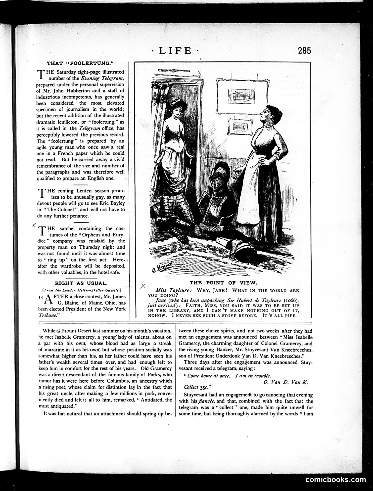 Life — November 20, 1884 — page 5: Life, 1884-11-20
