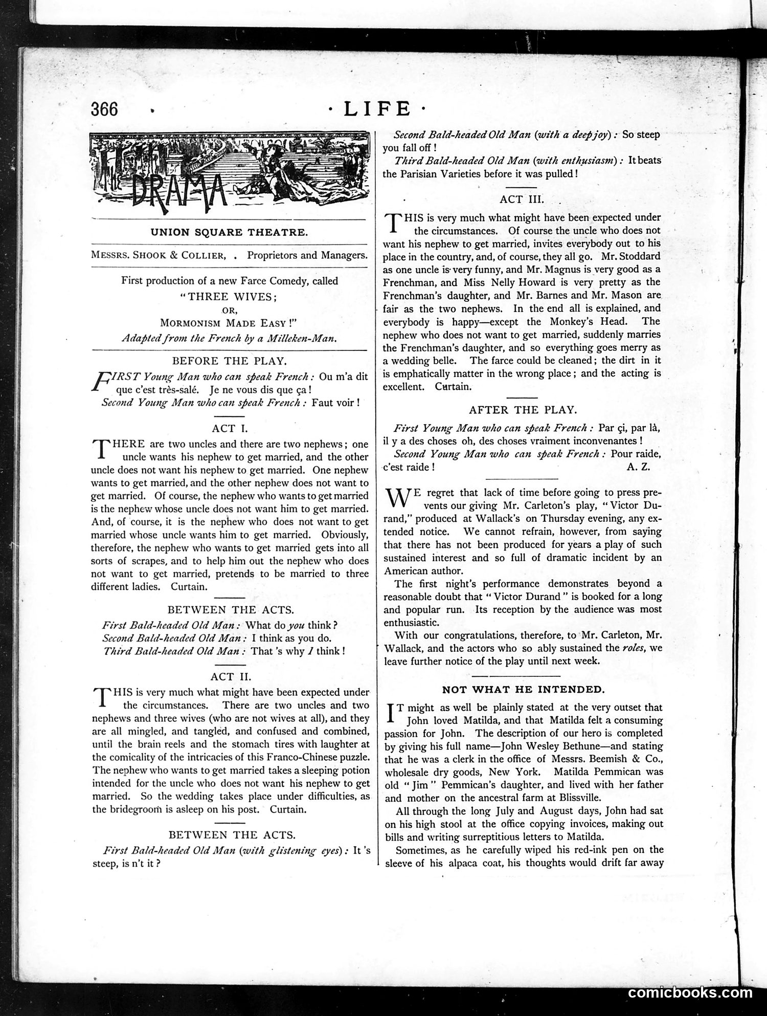 Life — December 25, 1884 — page 10: Life, 1884-12-25