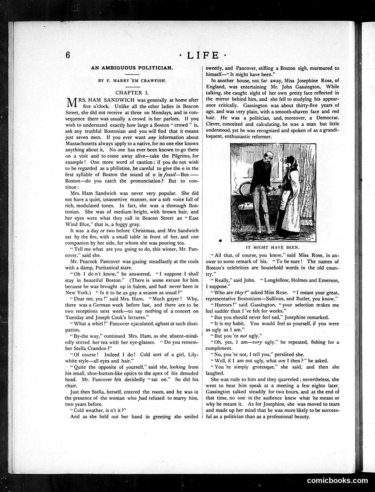 Life — January 1, 1885 — page 6: Life, 1885-01-01