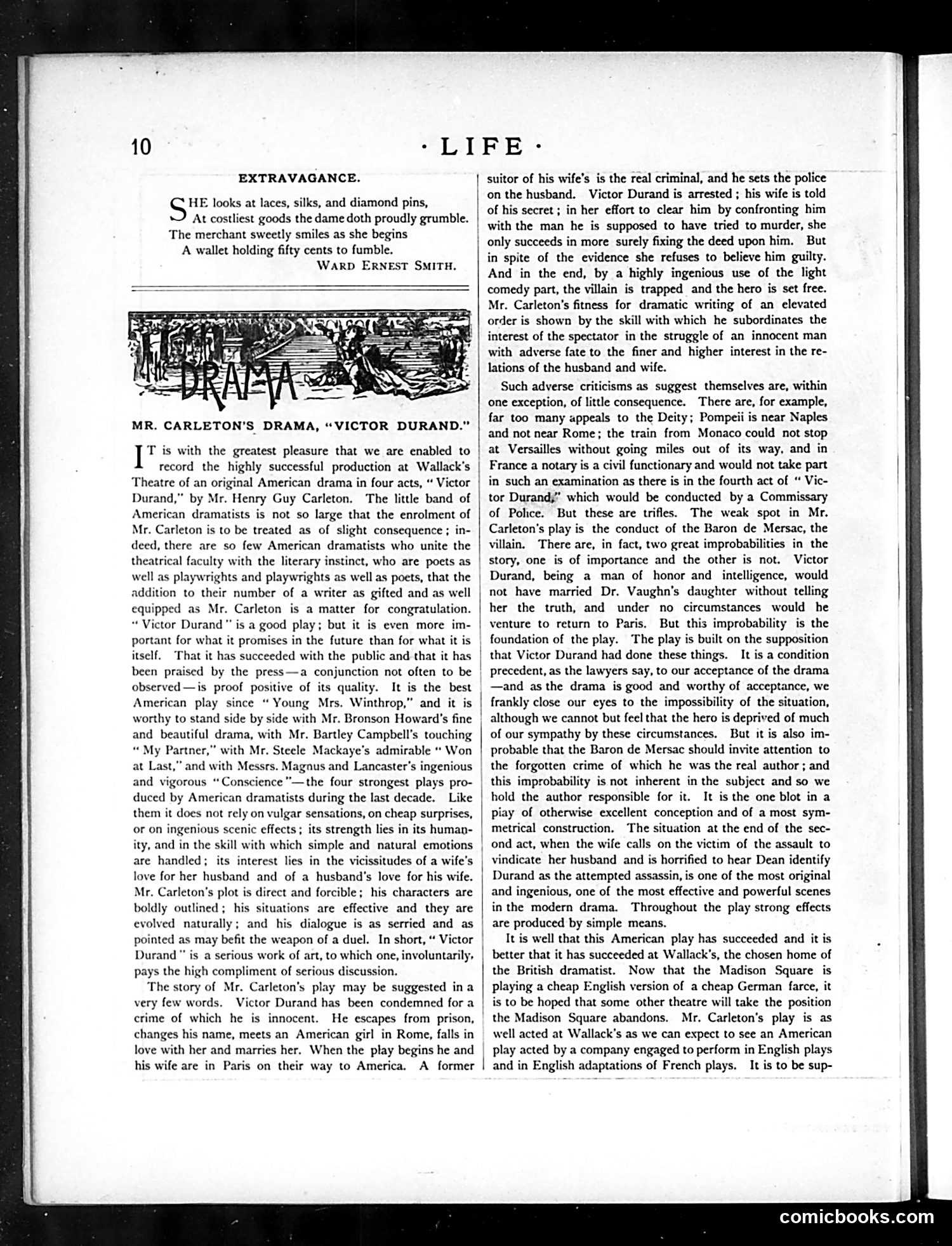 Life — January 1, 1885 — page 10: Life, 1885-01-01