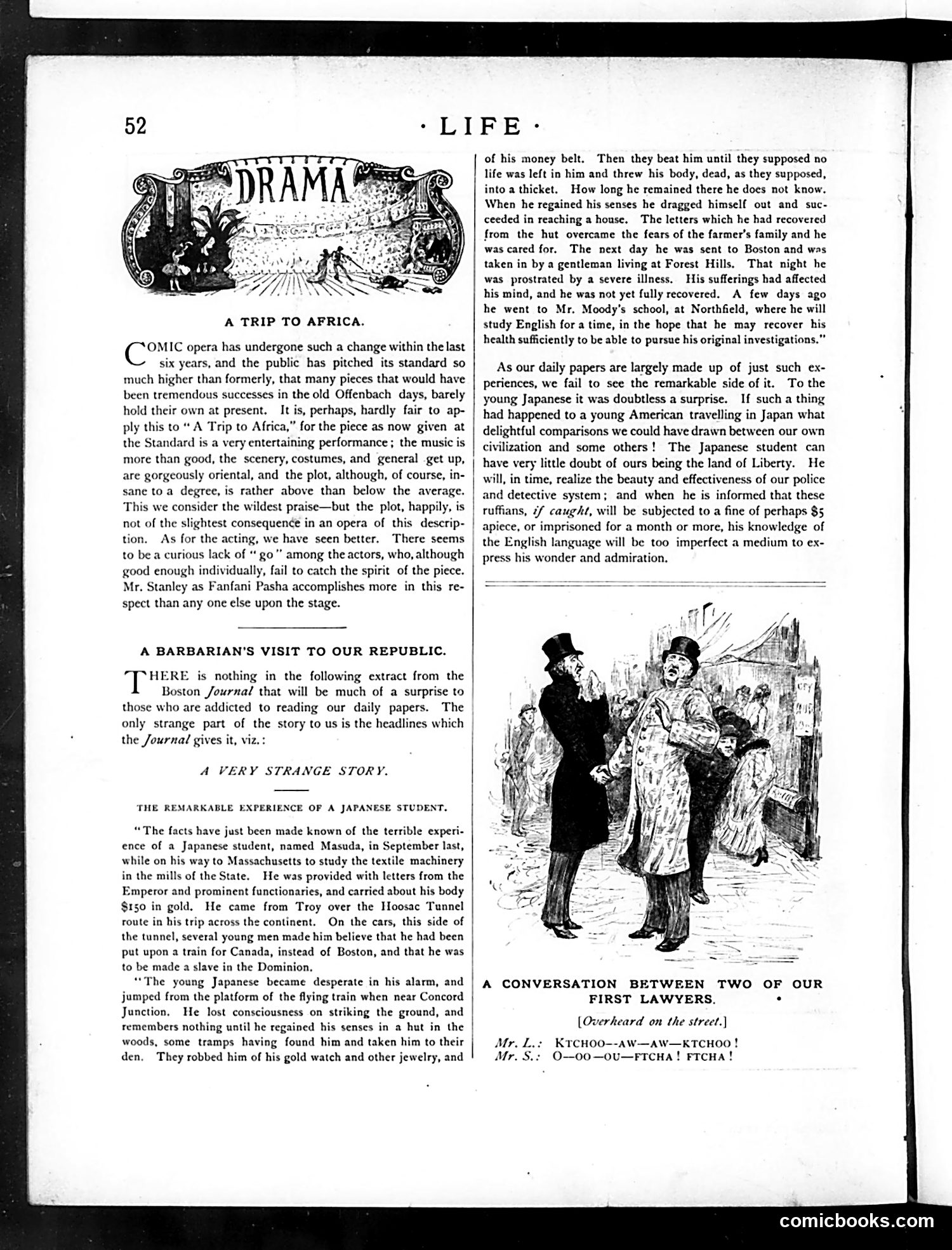 Life — January 22, 1885 — page 10: Life, 1885-01-22