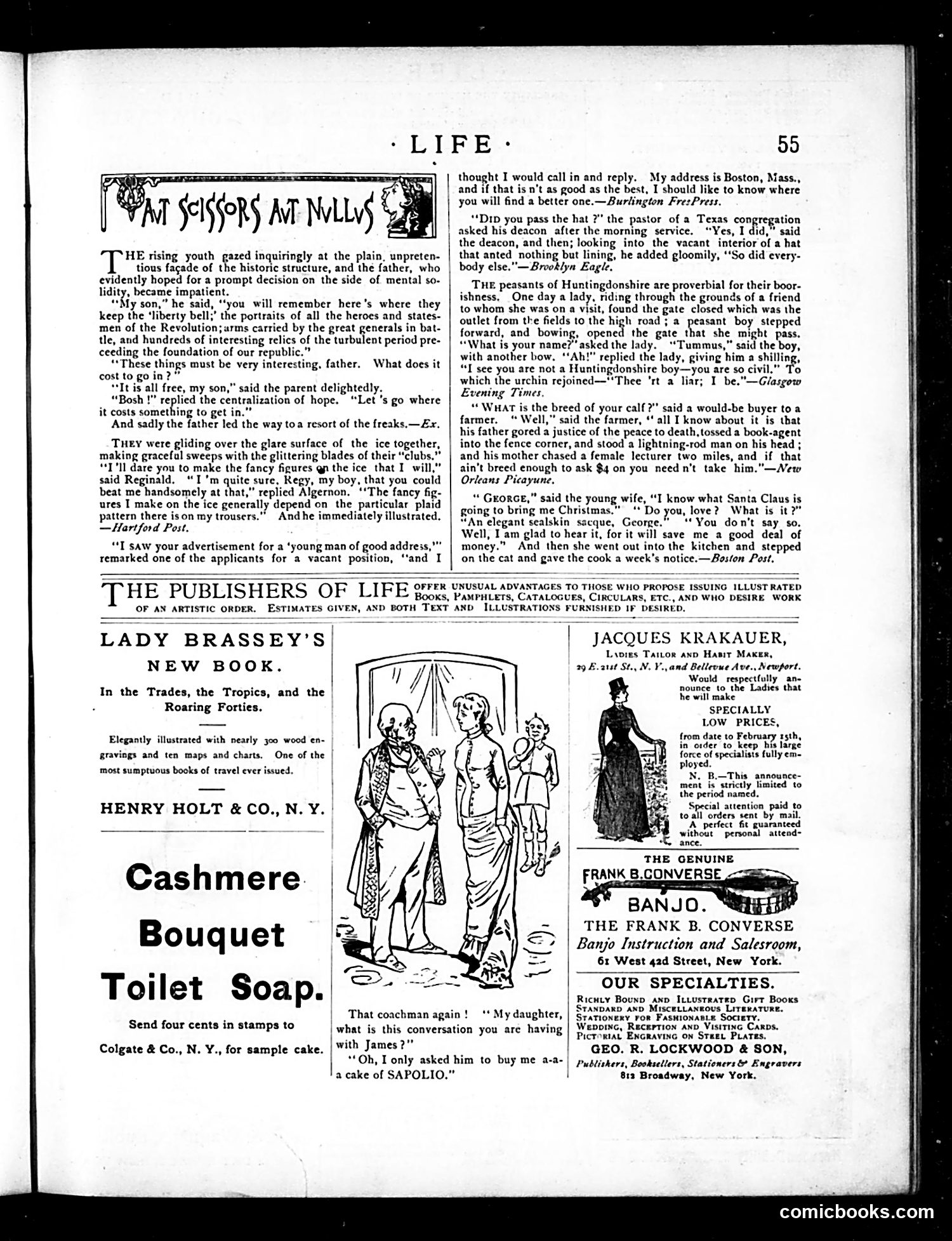 Life — January 22, 1885 — page 13: Life, 1885-01-22