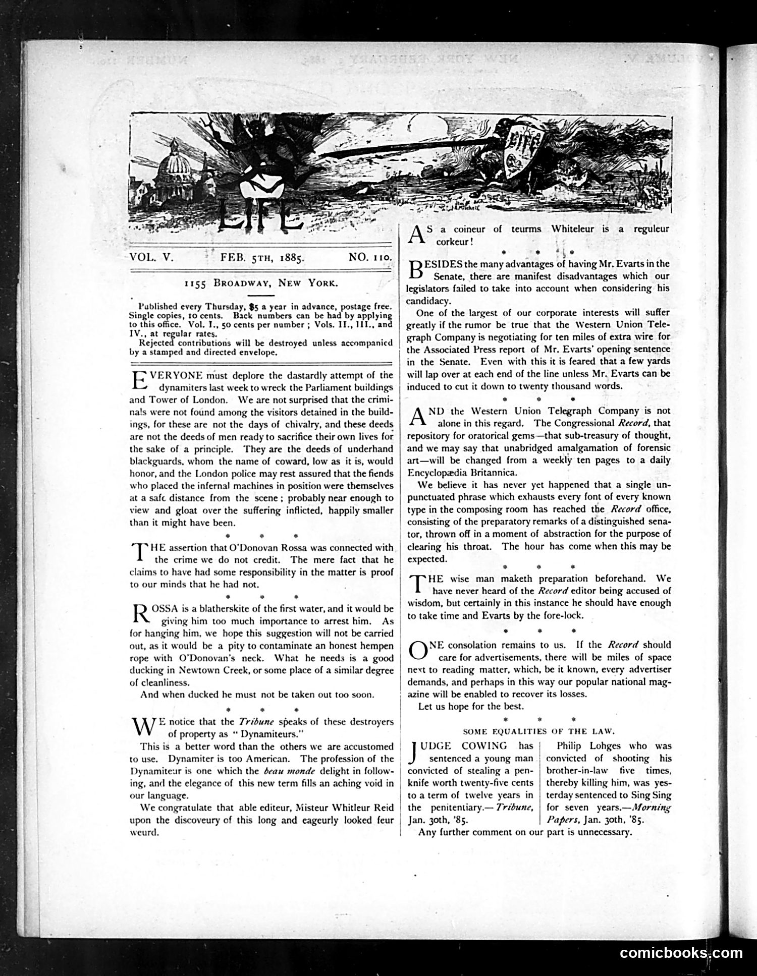 Life — February 5, 1885 — page 2: Life, 1885-02-05