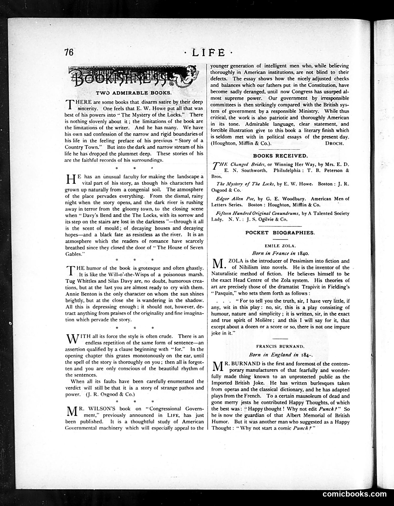 Life — February 5, 1885 — page 6: Life, 1885-02-05
